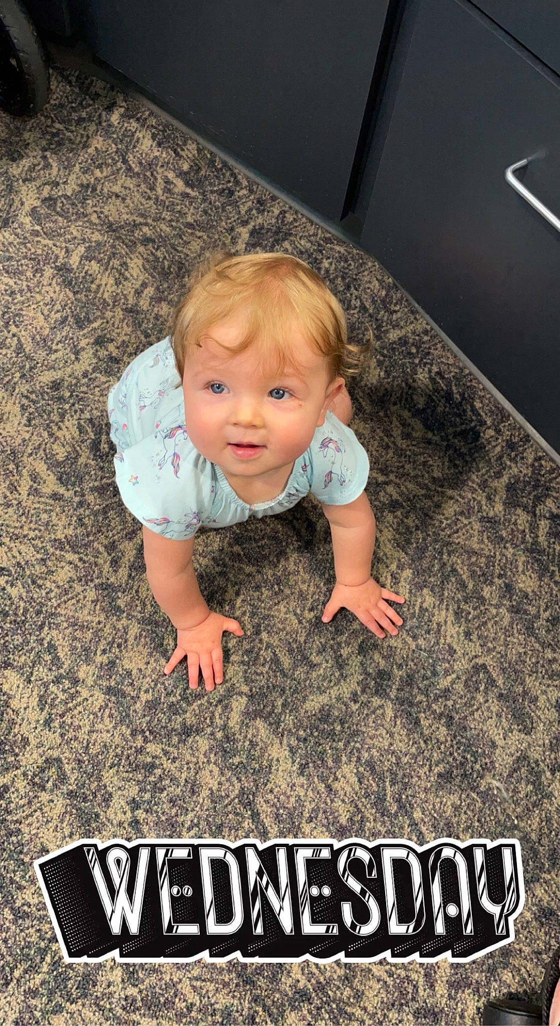 Karla joined the competition — help win amazing prizes! asphalt, baby, baby_toddler_clothing, finger, flash_photography, floor, flooring, fun, grass, human, mammal, organ, people_in_nature, person, photograph, product, road_surface, smile, toddler, vertebrate