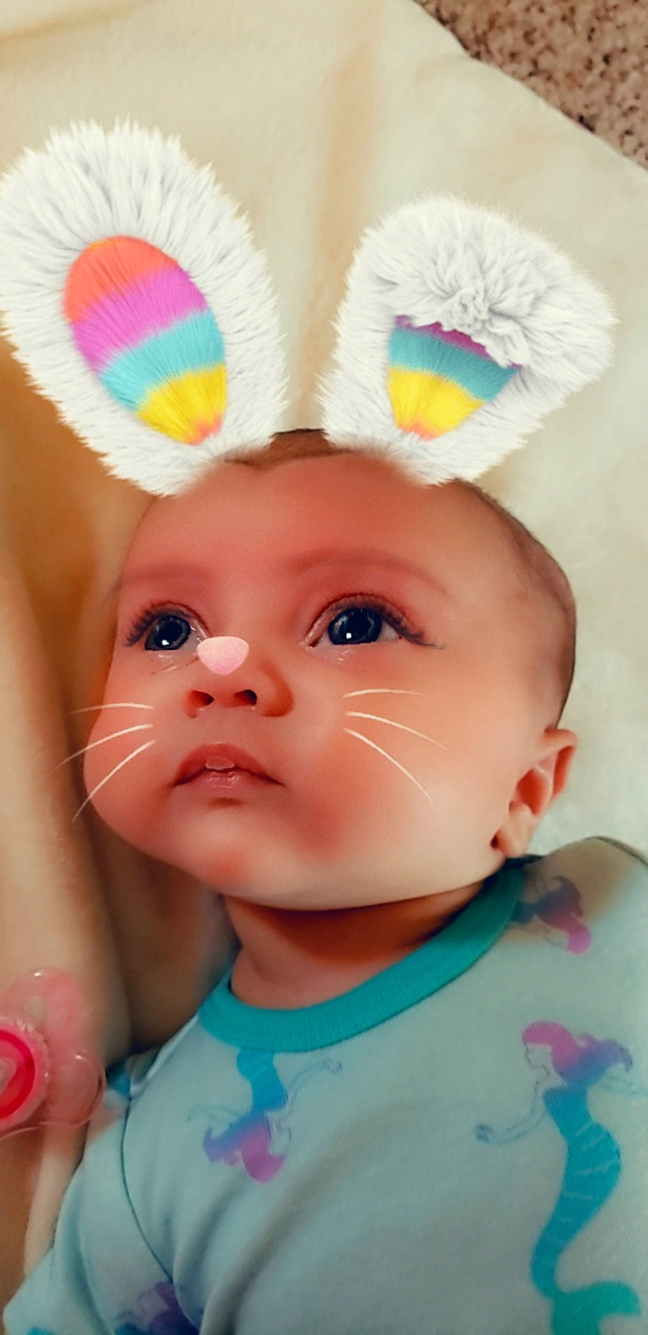 Waverly joined the competition — help win amazing prizes! baby, cheek, child, ear, eye, eyebrow, eyelash, face, forehead, head, headgear, iris, lip, nose, person, pink, skin, toddler