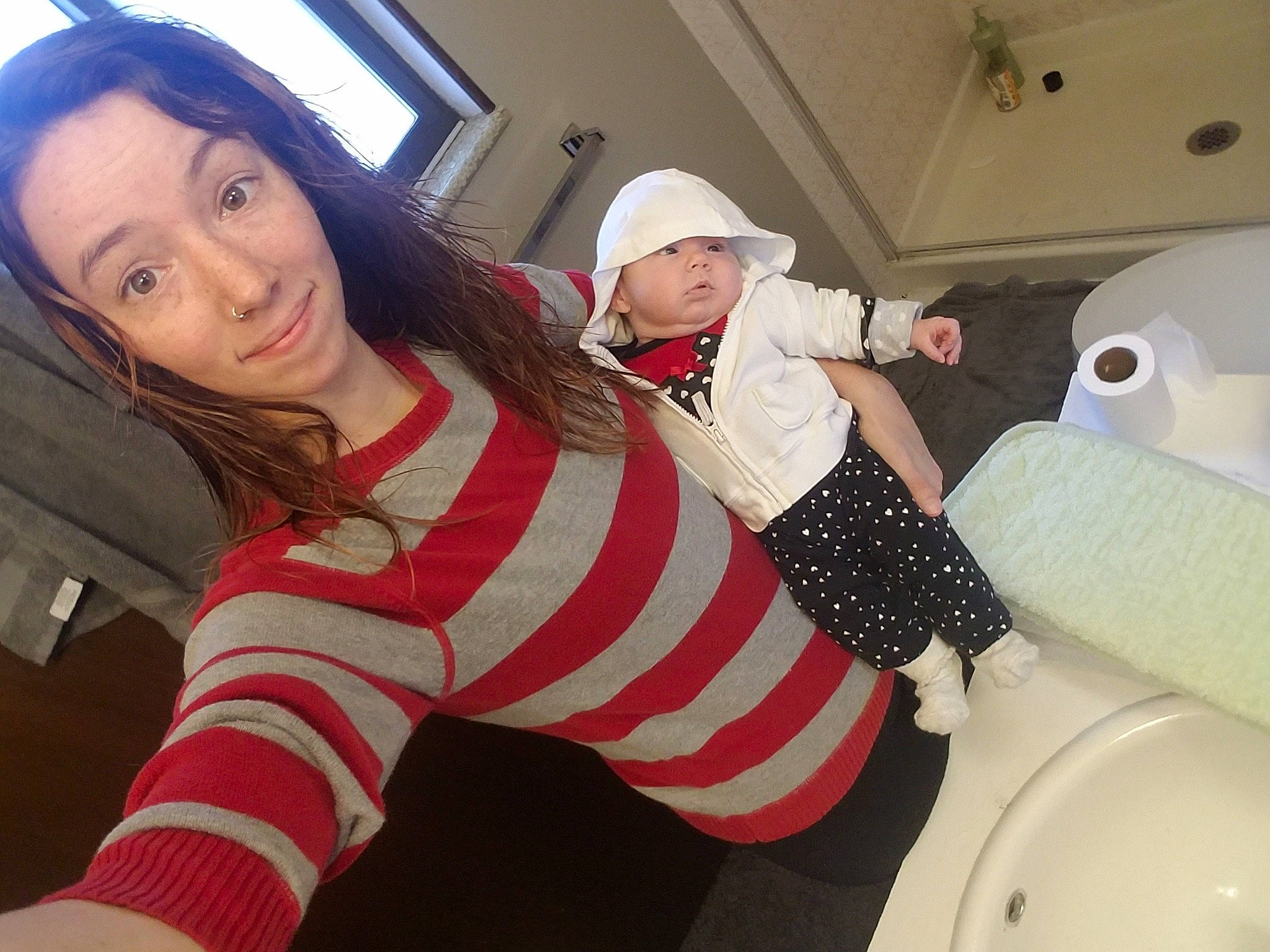 Skylynn is registered to the contest to win money with this photo: black_hair, child, cool, headwear, leg, lip, long_hair, mouth, person, photography, selfie