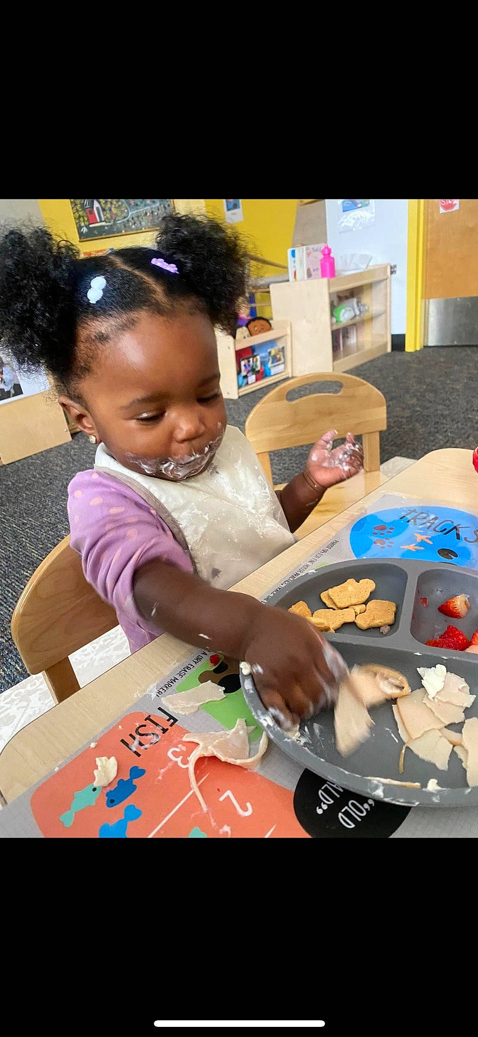 Lyric joined the competition — help win amazing prizes! art, baby, chair, child, event, eyewear, fun, goggles, happy, party, person, plastic, play, recreation, room, sharing, sunglasses, t_shirt, toddler, toy