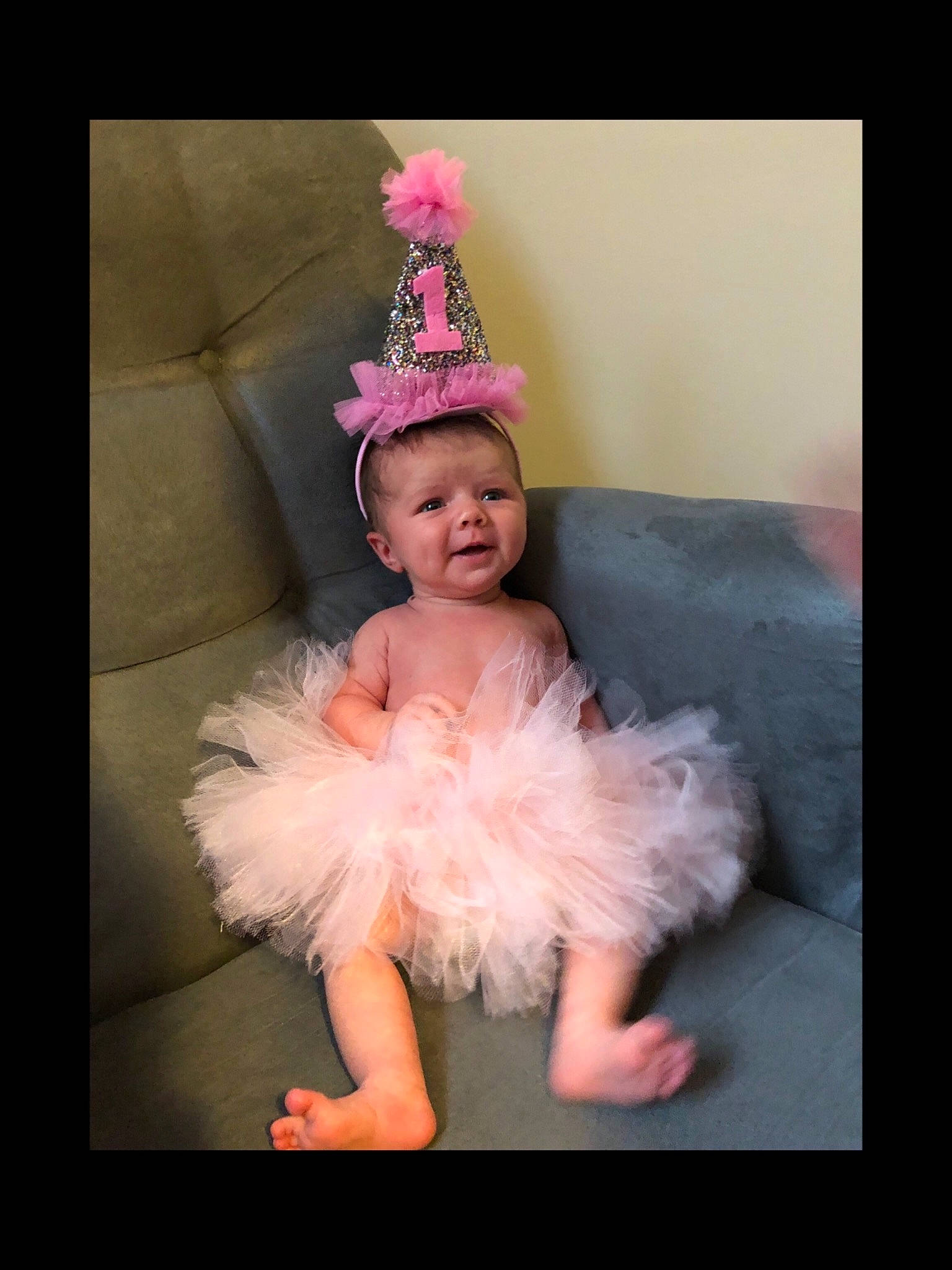 Brooklyn is registered to the contest to win money with this photo: ballet_tutu, child, clothing, costume, costume_accessory, costume_hat, dress, fashion_accessory, hair_accessory, headgear, headpiece, person, pink, smile, toddler