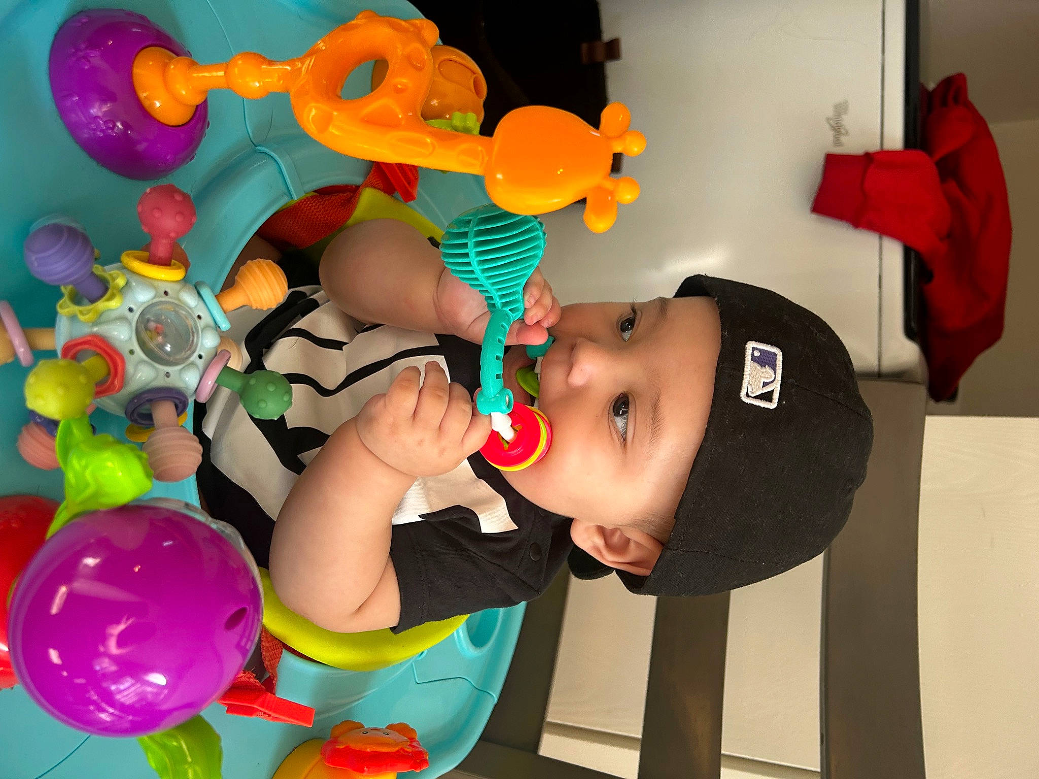Ezekiel joined the competition — help win amazing prizes! baby, baby_toddler_clothing, baby_toys, balloon, child, event, fun, happy, hat, headwear, leisure, party, party_supply, people, person, play, product, room, smile, t_shirt