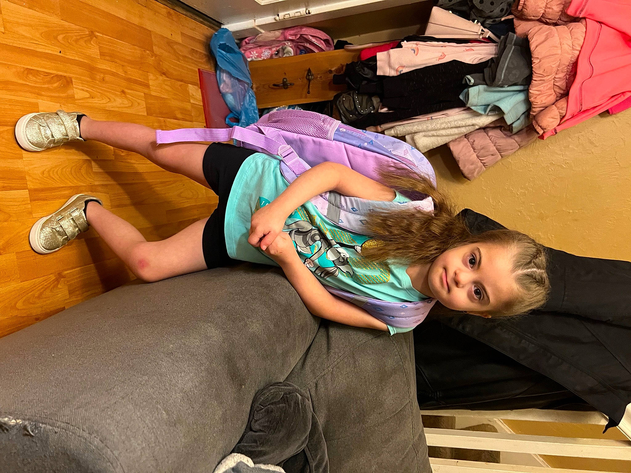 Aubree joined the competition — help win amazing prizes! abdomen, comfort, cool, flooring, fun, hat, human_leg, joint, knee, lap, leisure, person, room, shoe, shorts, sitting, sock, sportswear, t_shirt, thigh