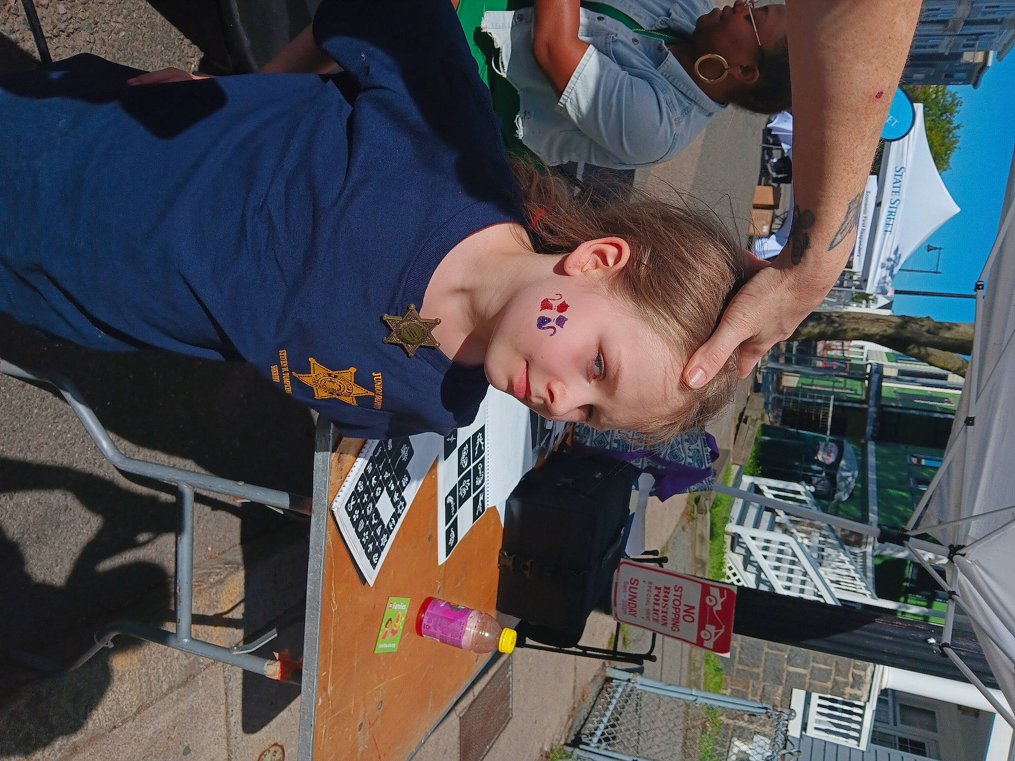 Star is registered to the contest to win money with this photo: child, engineering, event, fun, happy, leisure, person, recreation, shorts, smile, t_shirt, tree