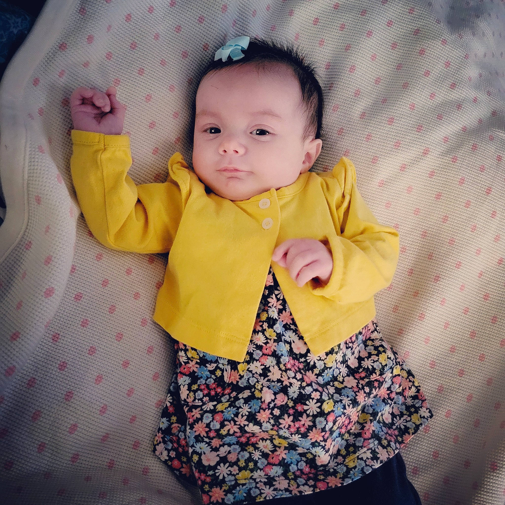 Hannaray joined the competition — help win amazing prizes! baby, baby_products, baby_sleeping, baby_toddler_clothing, baby_toys, child, collar, day_dress, face, fashion_accessory, happy, linens, outerwear, pattern, person, polka_dot, purple, sleeve, t_shirt, textile