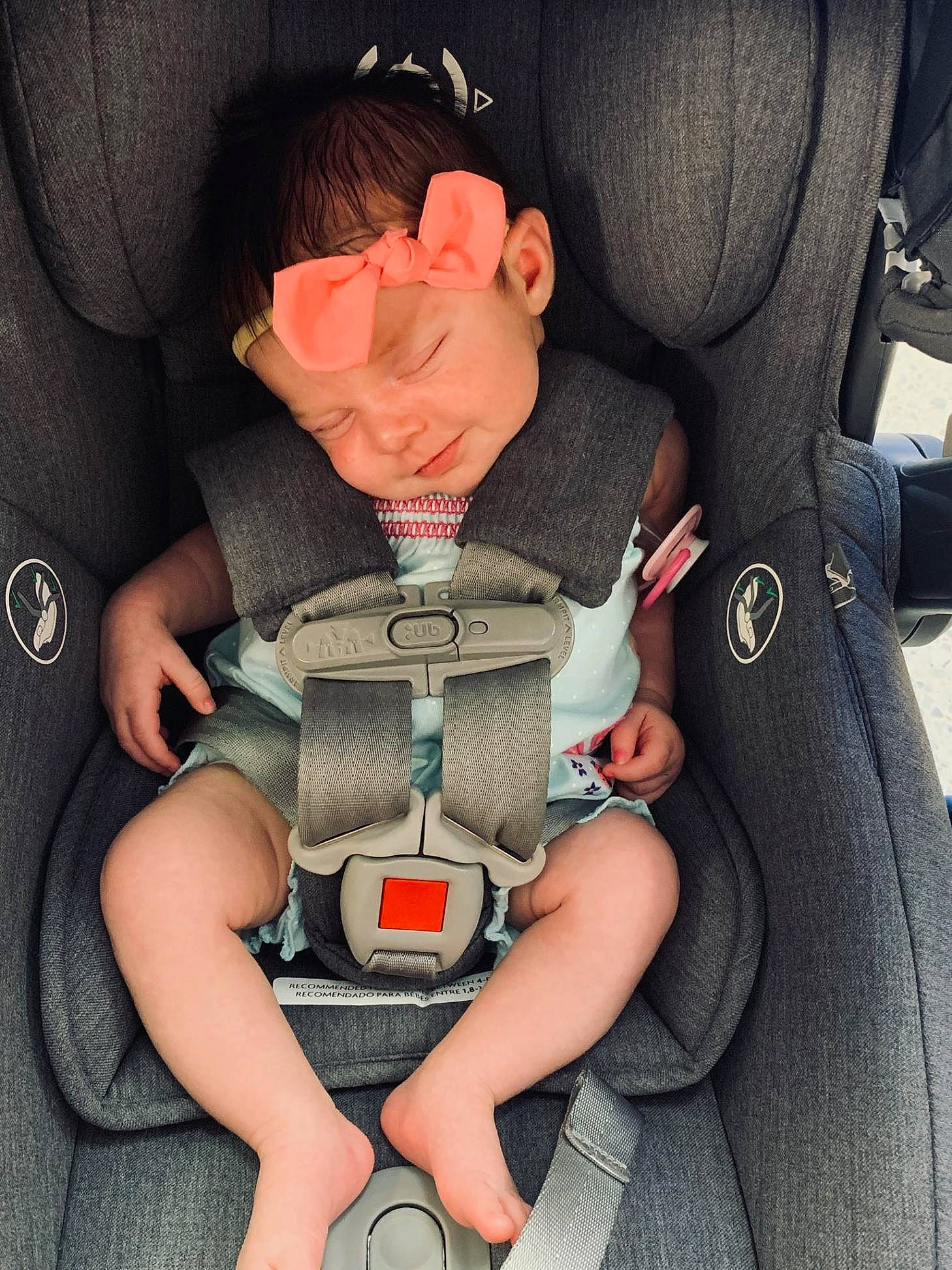 Abrielle joined the competition — help win amazing prizes! auto_part, baby, baby_carriage, baby_in_car_seat, baby_products, car_seat, car_seat_cover, child, comfort, family_car, head_restraint, person, product, seat_belt, sitting, toddler