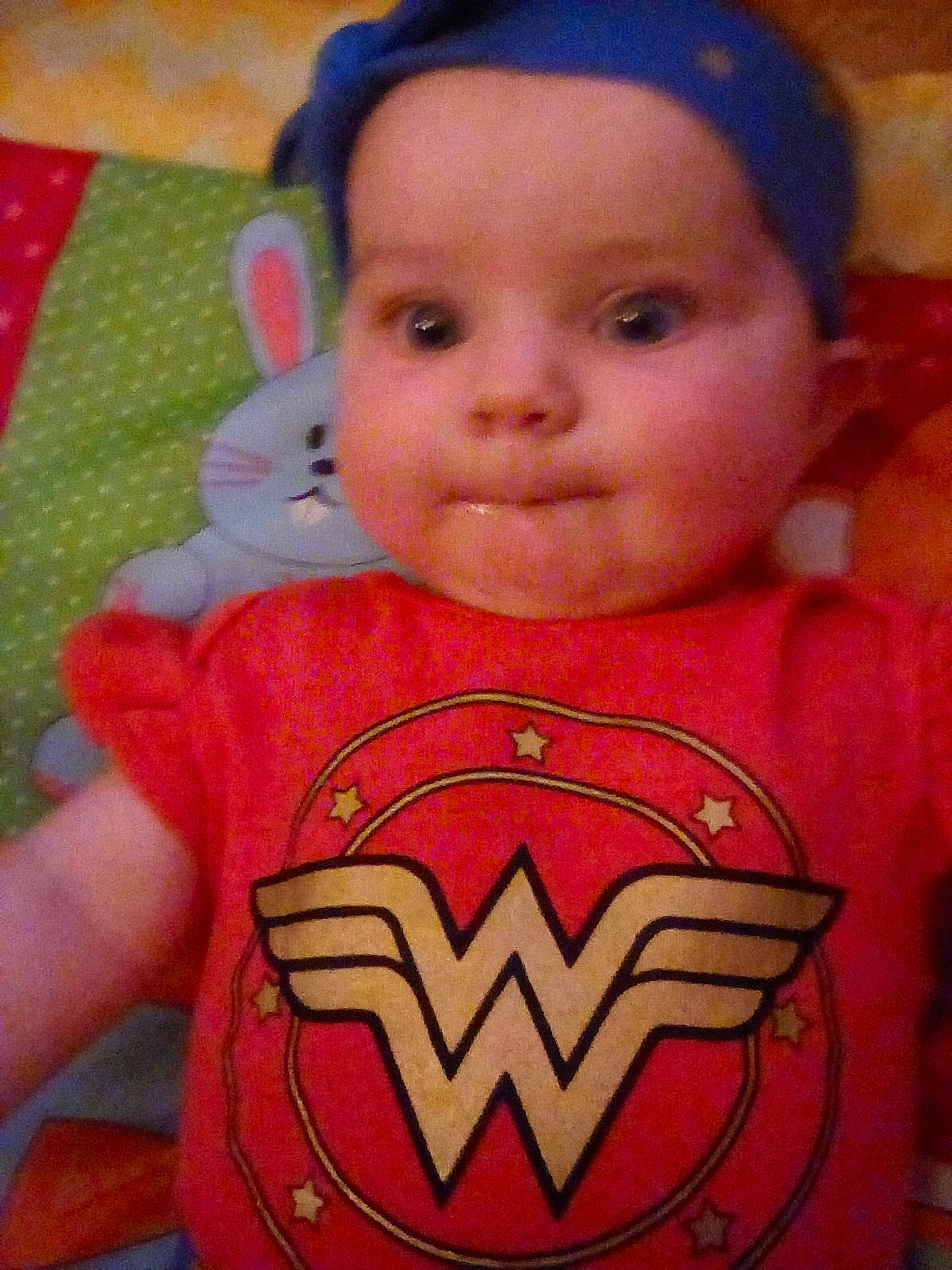 Lilly-mae joined the competition — help win amazing prizes! baby, cheek, child, chin, cool, face, fictional_character, forehead, head, headwear, justice_league, lip, mouth, nose, person, skin, smile, toddler