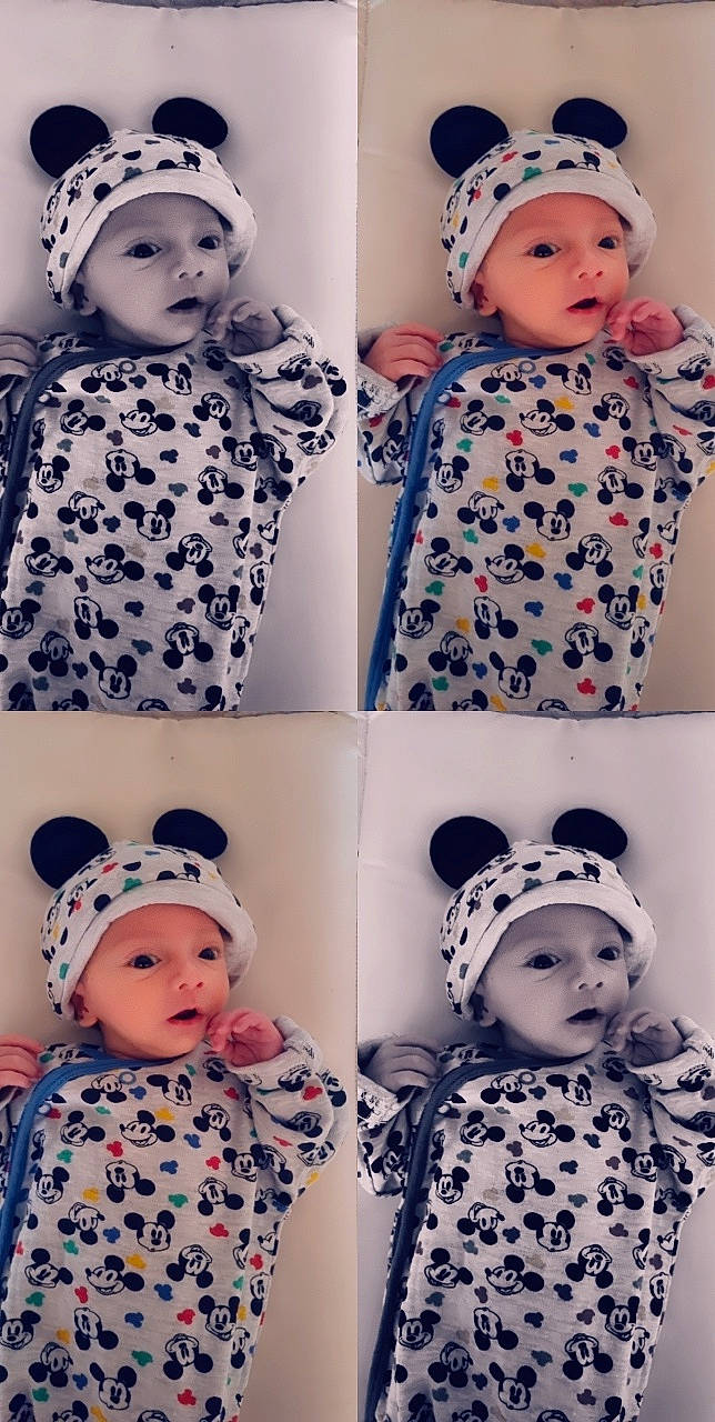 Angelo participe au concours pour gagner de l'argent avec cette photo : baby, baby_toddler_clothing, black, blue, cap, cheek, child, clothing, face, facial_expression, headwear, human, neck, organ, outerwear, person, photograph, product, skin, sleeve