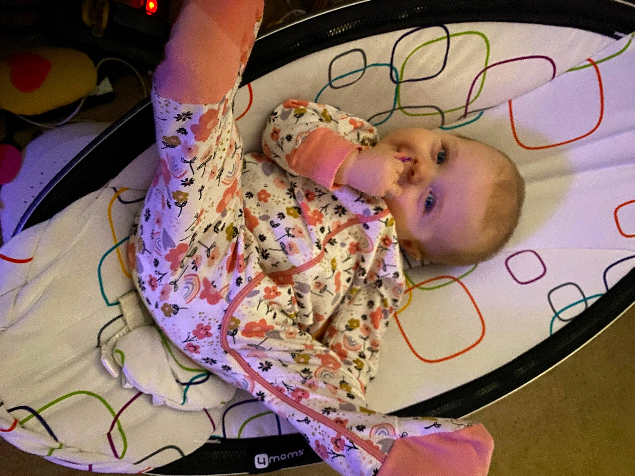 Lily is registered to the contest to win money with this photo: baby, baby_products, baby_toddler_clothing, child, comfort, event, eyelash, fashion_accessory, fun, happy, hat, pattern, person, room, smile, thigh, toddler