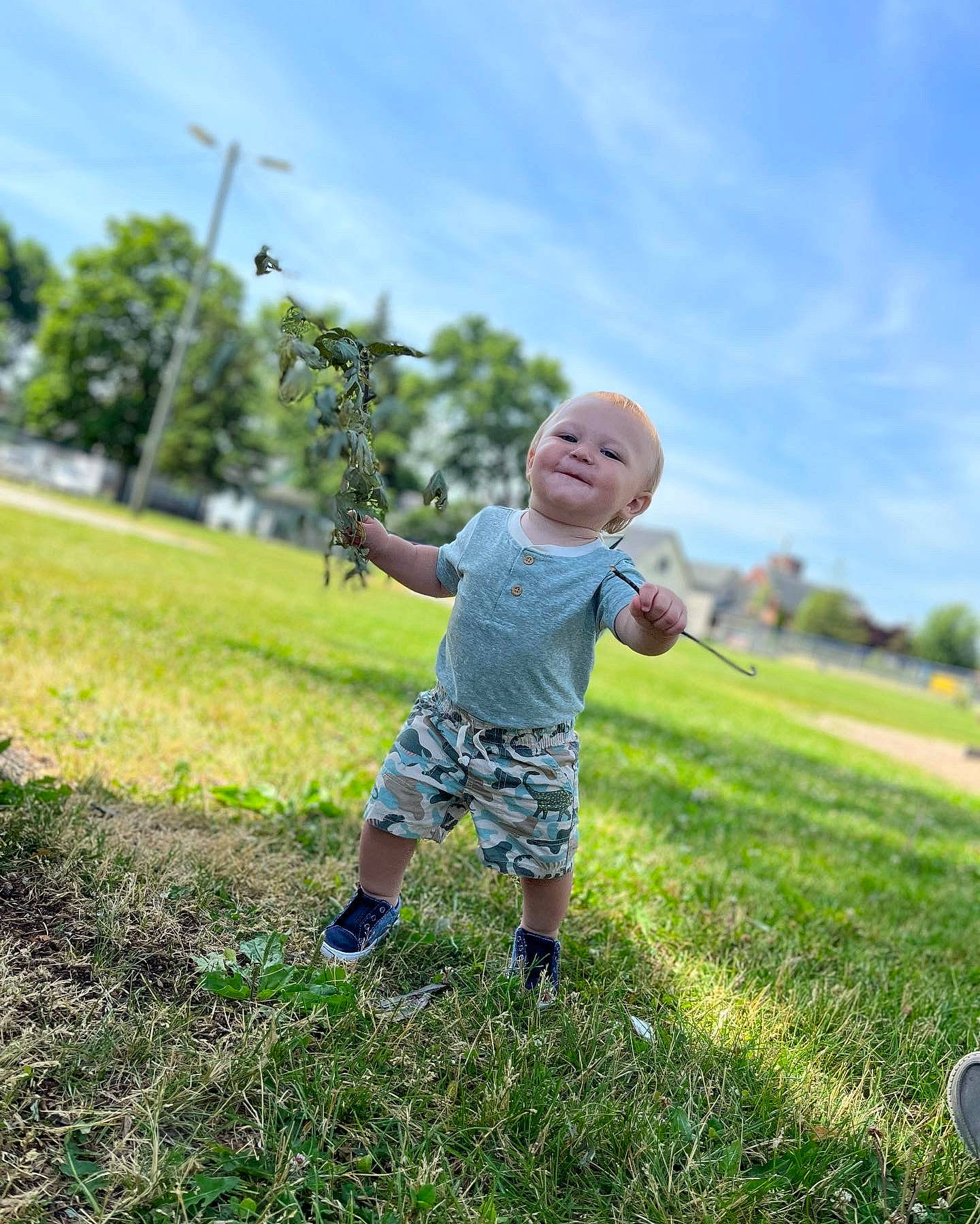 Waylon joined the competition — help win amazing prizes! baby, baby_toddler_clothing, cloud, flash_photography, fun, gesture, grass, grass_family, grassland, happy, landscape, leisure, people_in_nature, person, plant, recreation, shorts, sky, smile, toddler