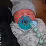 Jamison joined the competition — help win amazing prizes! newborn, baby, pacifier, gray_hat, blanket, indoor, sleeping, cute, beads, clothing, infant, closeup, child, person, soft_texture, headwear, wrapped, peaceful, tiny, warm