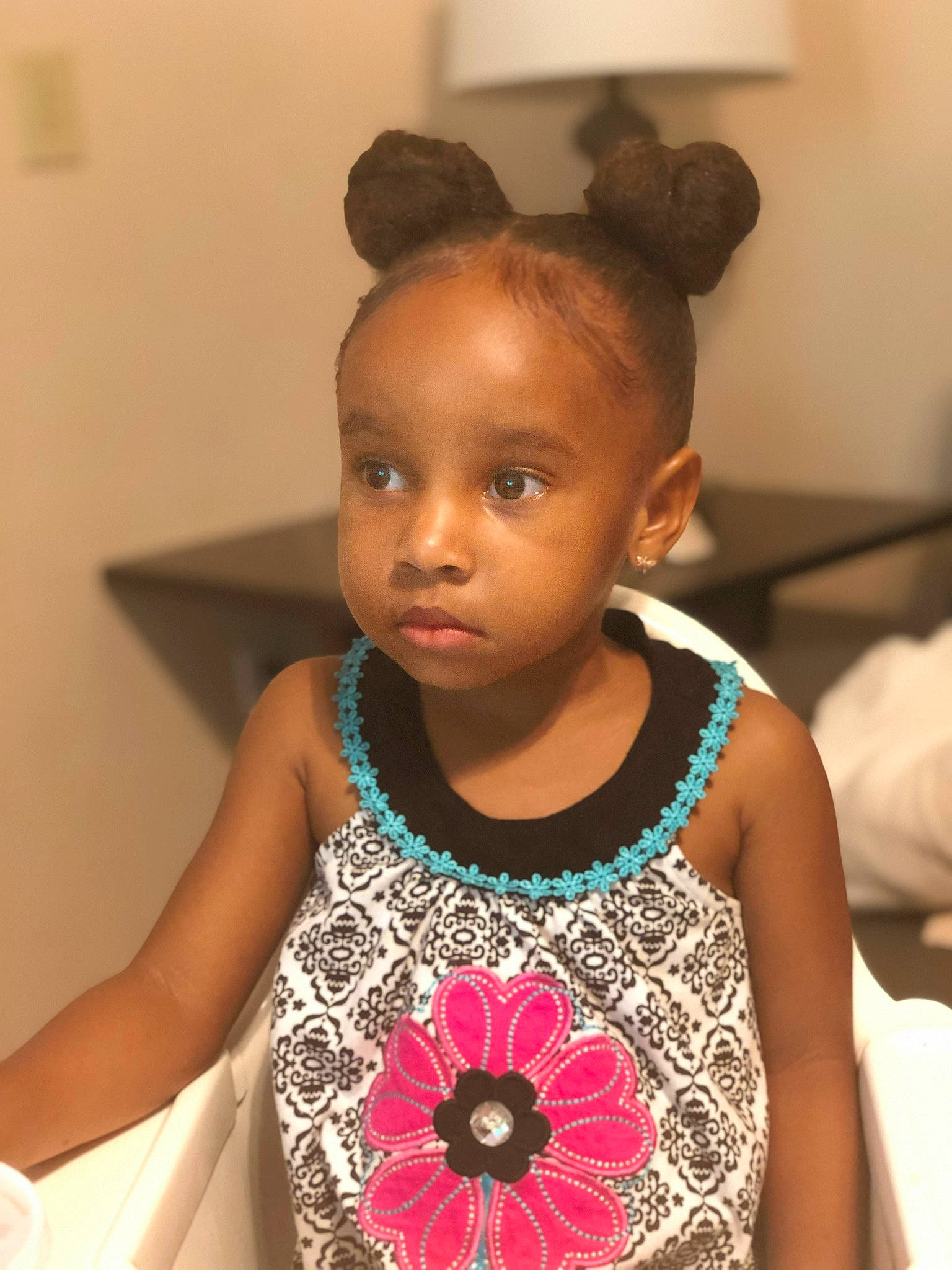 Kori is registered to the contest to win money with this photo: black_hair, child, child_model, face, forehead, hair, hairstyle, head, person, toddler