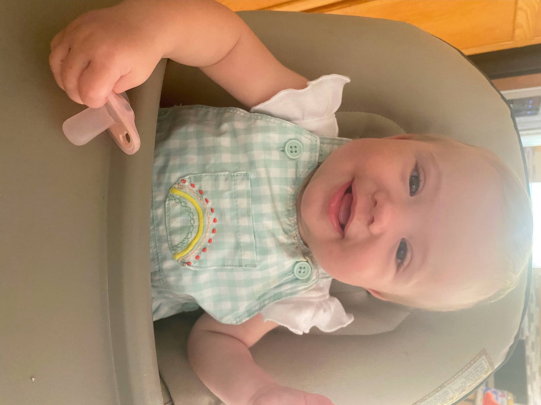 Kimber joined the competition — help win amazing prizes! baby, baby_products, baby_toddler_clothing, cheek, child, comfort, eye, face, facial_expression, finger, hand, head, headgear, human_body, iris, joy, mouth, nose, person, skin