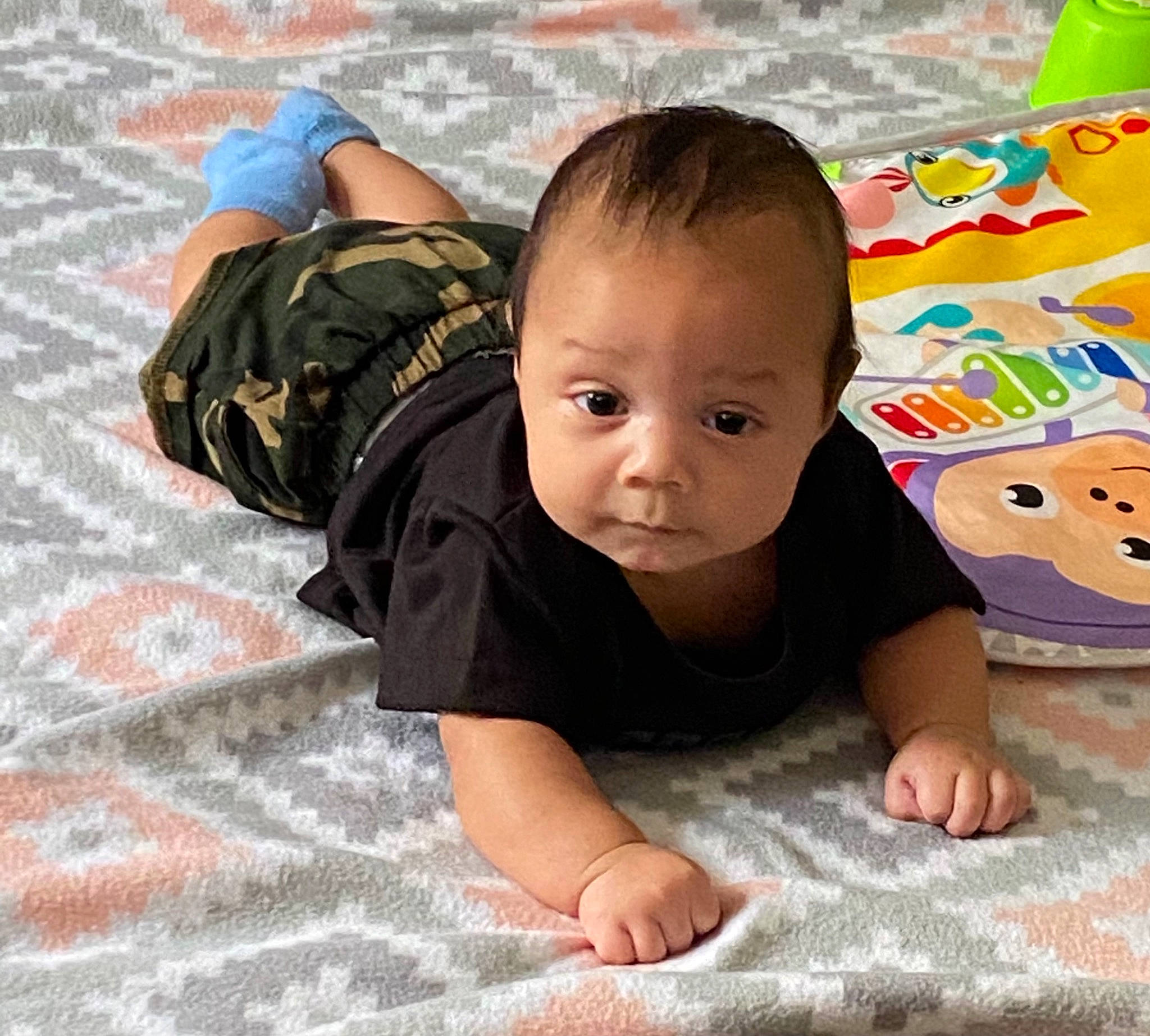 Onyx is registered to the contest to win money with this photo: baby, baby_crawling, baby_toddler_clothing, cheek, child, chin, comfort, crawling, floor, flooring, fun, grass, happy, head, linens, person, sitting, skin, standing, toddler
