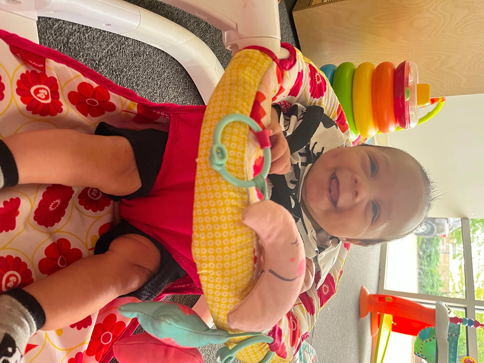 Onyx joined the competition — help win amazing prizes! baby, baby_products, beauty, carmine, child, event, fun, happy, human_leg, leisure, pattern, person, play, red, room, skin, sock, textile, thigh, toddler
