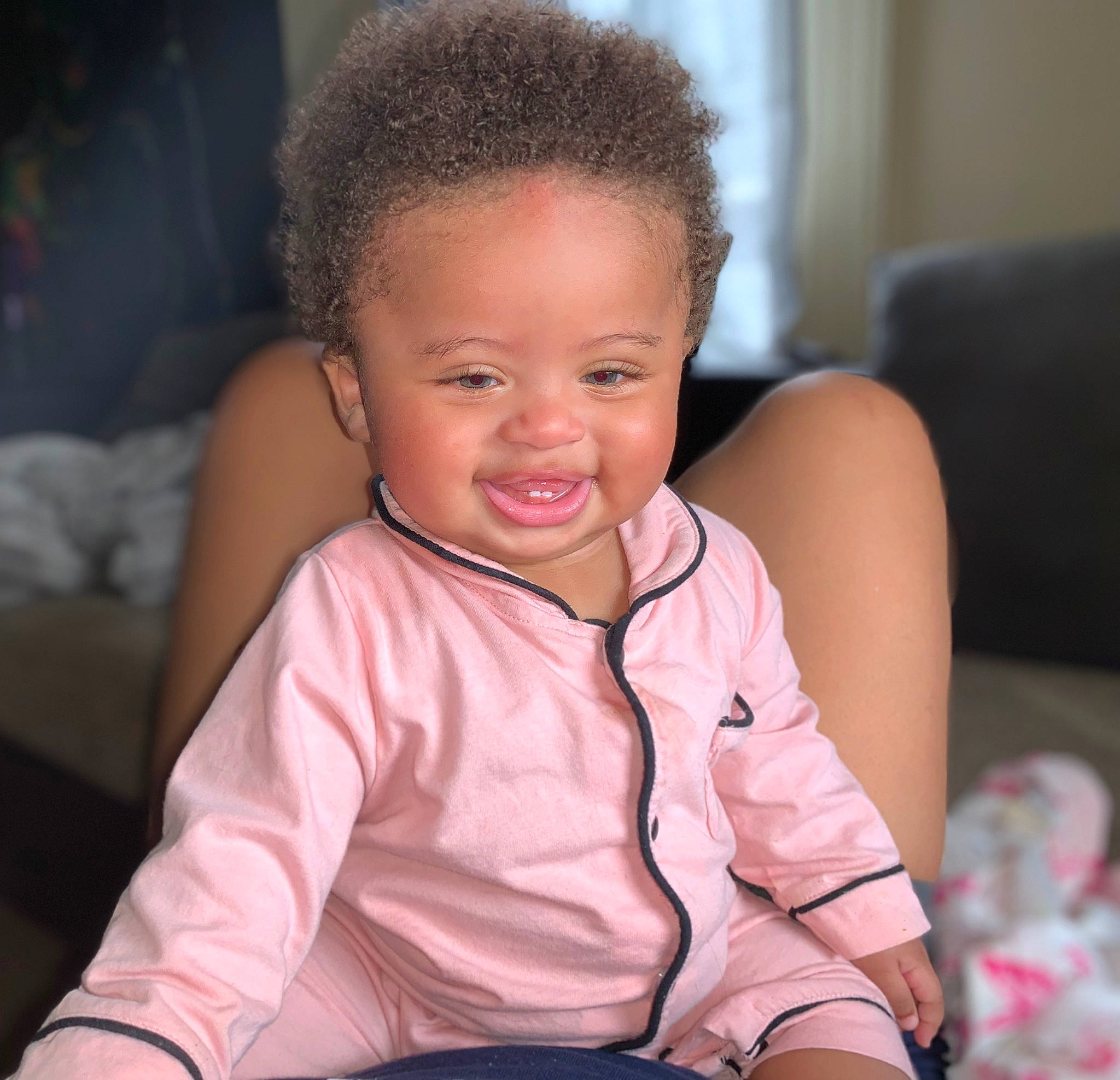 Ariana joined the competition — help win amazing prizes! baby_toddler_clothing, cheek, chin, comfort, ear, eye, eyebrow, eyelash, facial_expression, flash_photography, happy, iris, lip, nose, organ, person, pink, skin, sleeve, smile