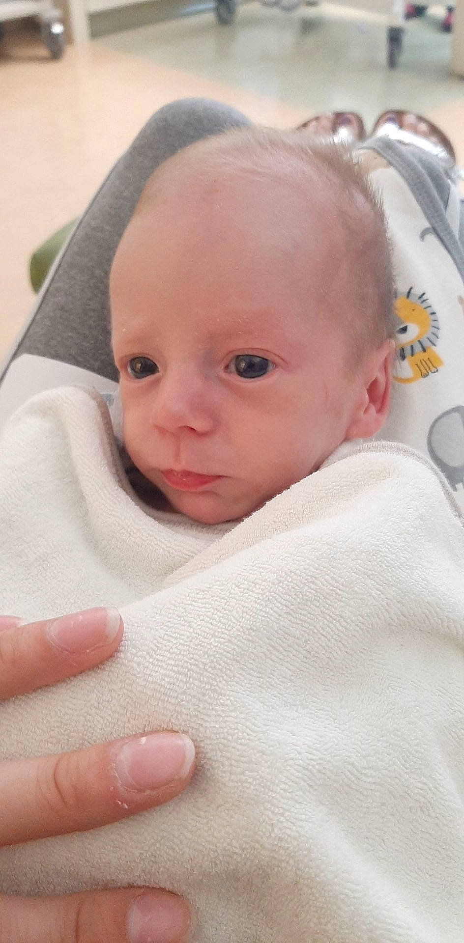 Kohen joined the competition — help win amazing prizes! baby, cheek, child, eye, eyebrow, face, finger, forehead, head, lip, mouth, nose, person, pink, skin, toddler