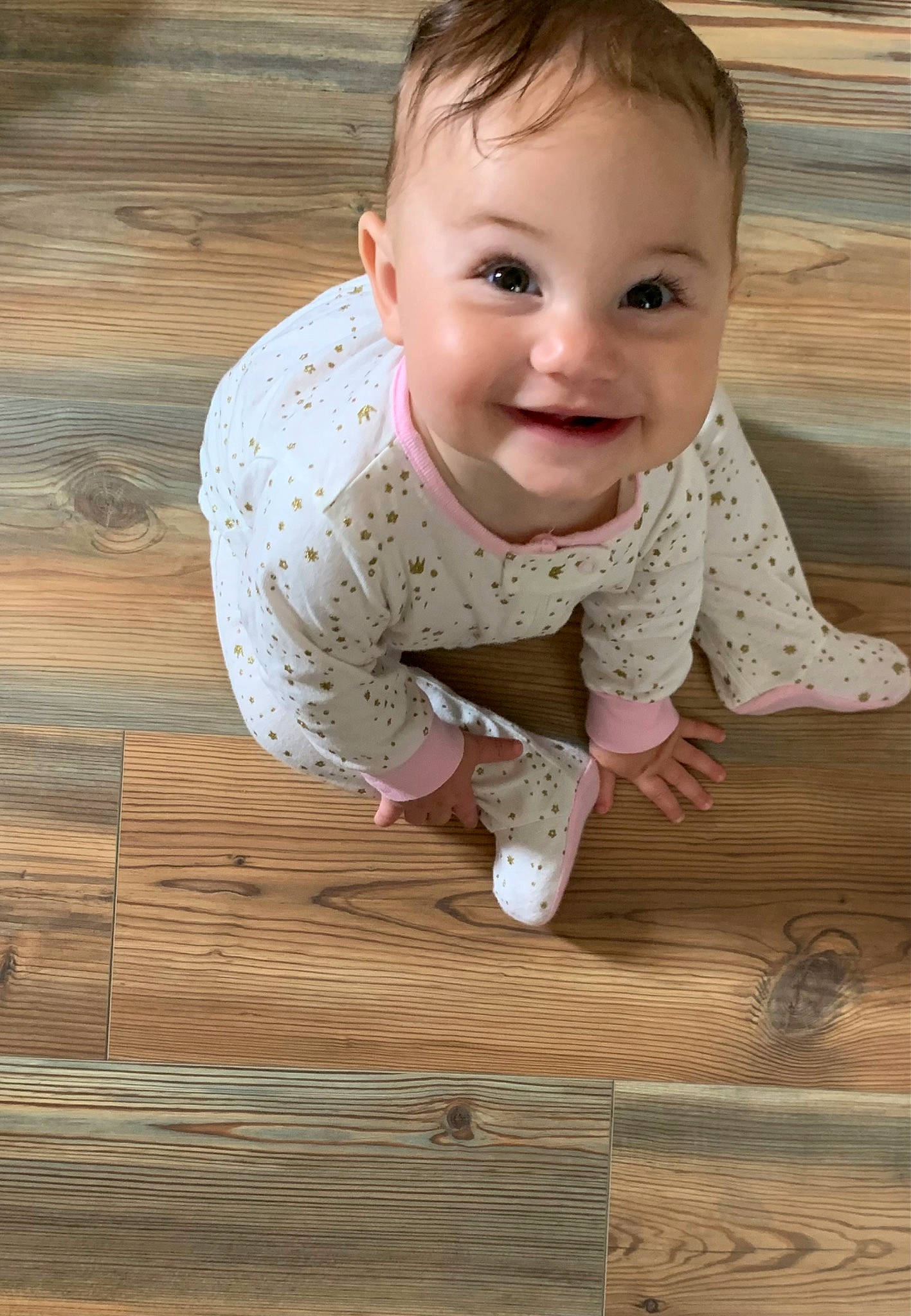 Isabel joined the competition — help win amazing prizes! baby, baby_crawling, baby_toddler_clothing, cheek, chin, crawling, eye, eyebrow, face, hair, happy, head, human_body, iris, joy, leg, nose, person, skin, sleeve