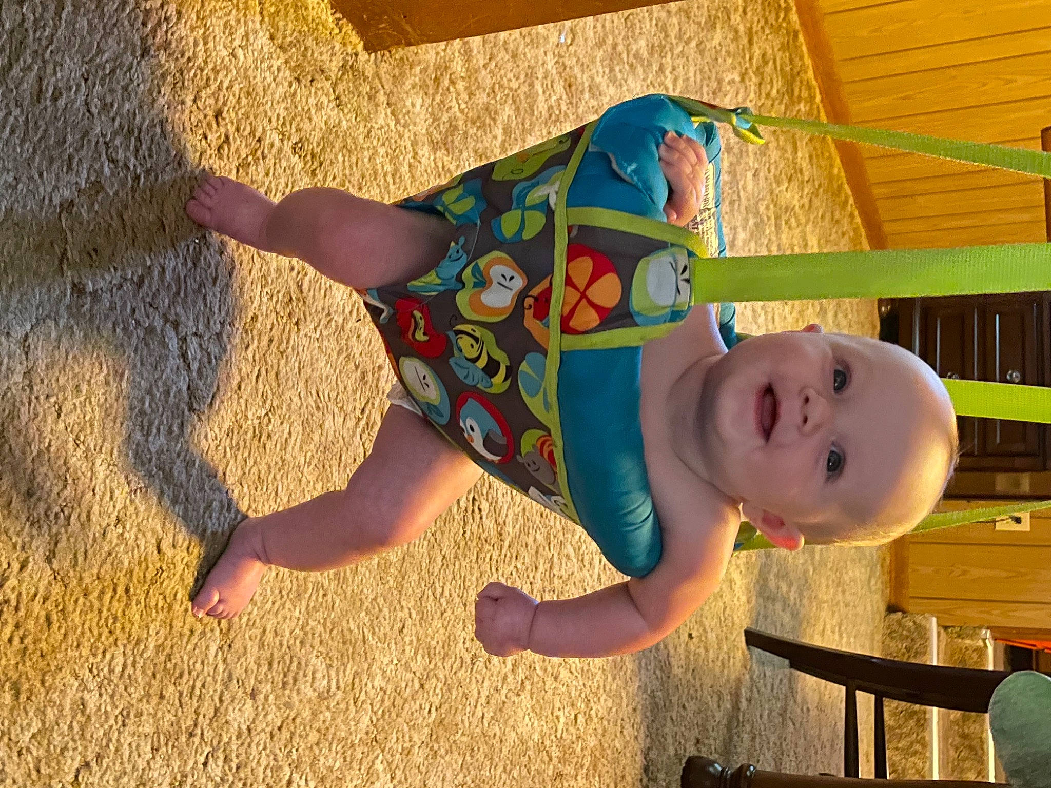 Nixon is registered to the contest to win money with this photo: baby, baby_toddler_clothing, barefoot, child, fun, grass, happy, hat, human_body, human_leg, leisure, mammal, people, person, play, skin, smile, summer, t_shirt, toddler