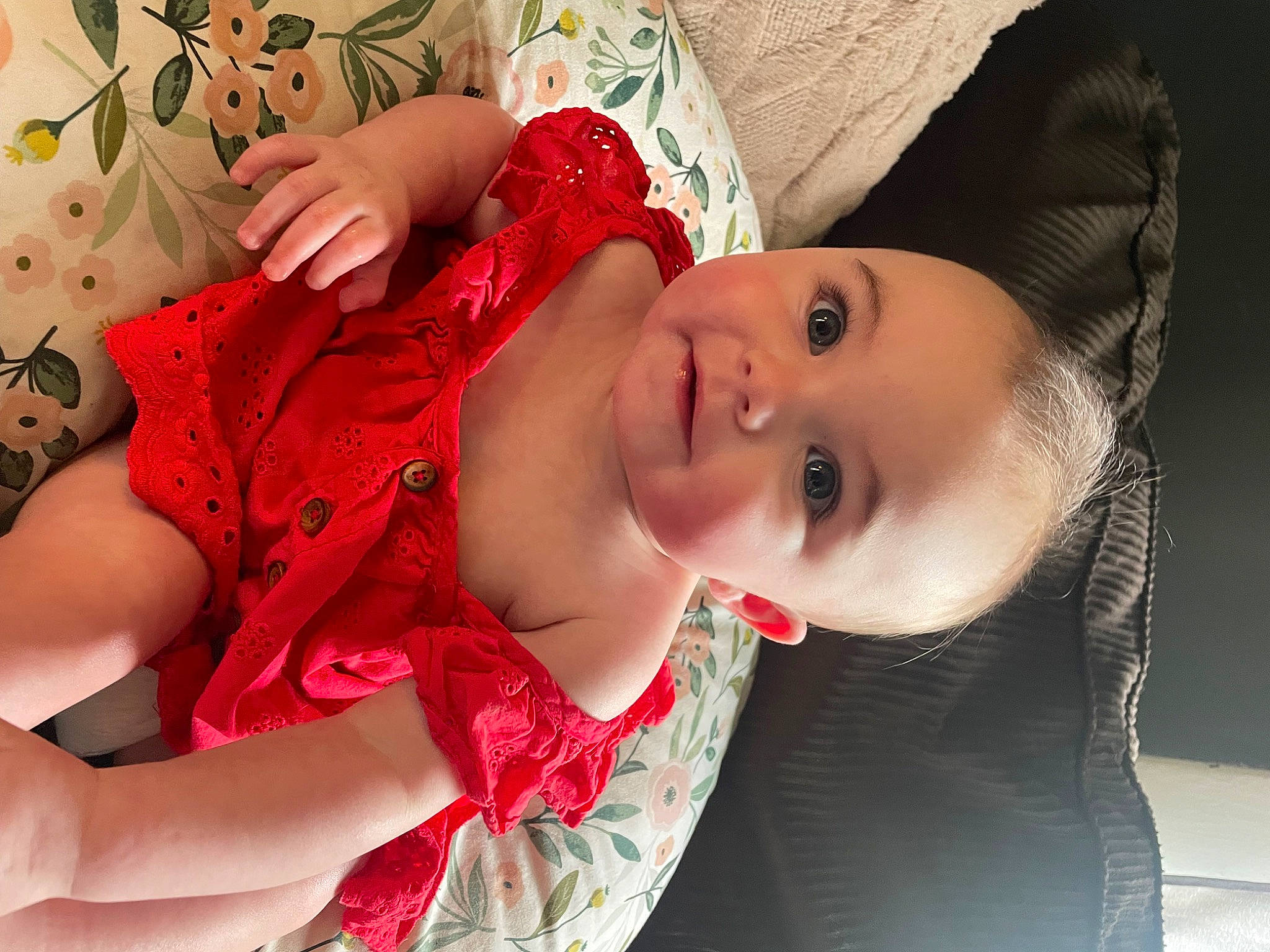 Hendrix joined the competition — help win amazing prizes! baby, baby_toddler_clothing, cheek, child, eyelash, fashion_accessory, happy, hat, lip, mouth, neck, nose, pattern, person, pink, skin, sleeve, smile, toddler, trunk