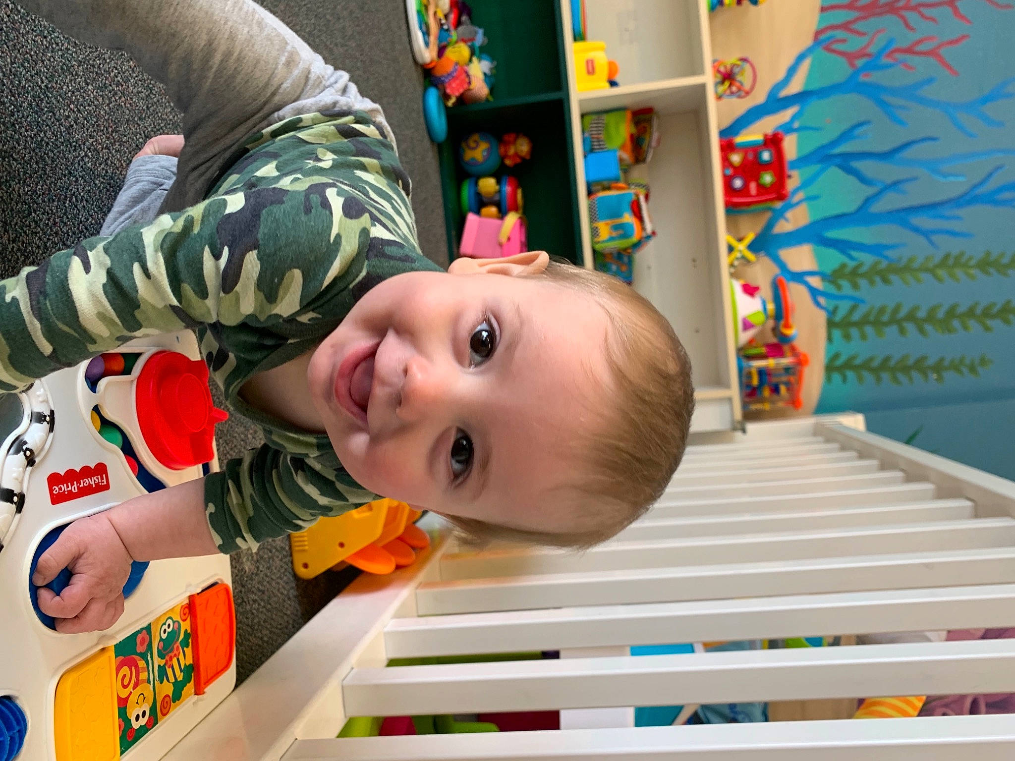 Maxwell joined the competition — help win amazing prizes! baby, baby_products, baby_toddler_clothing, cheek, child, chin, eye, fun, hair, happy, head, human_body, joy, leisure, mouth, nose, person, room, shelf, smile