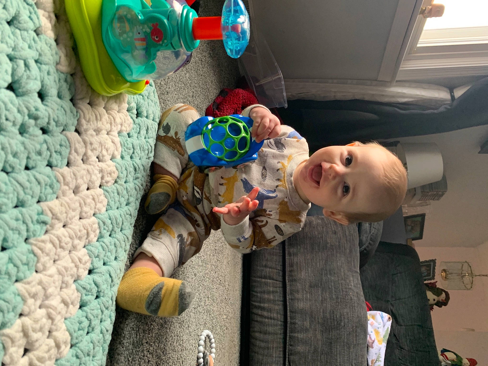 Maxwell joined the competition — help win amazing prizes! auto_part, automotive_design, automotive_exterior, baby, baby_products, car_seat, child, family_car, fun, luxury_vehicle, motor_vehicle, person, plastic, plastic_bottle, room, smile, toddler, toy, trunk, vacation