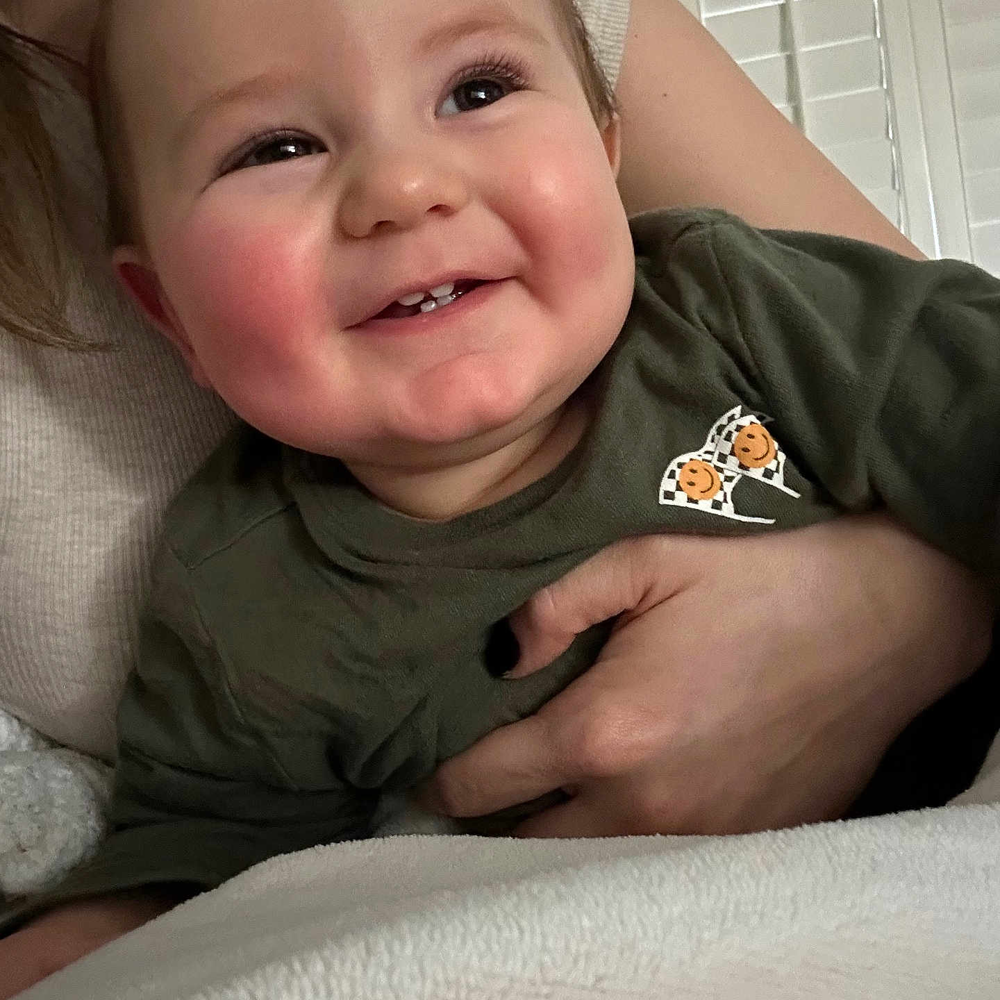 Hudson joined the competition — help win amazing prizes! baby, babylaughing, face, happy, head, laughing, person, photography, portrait, smile