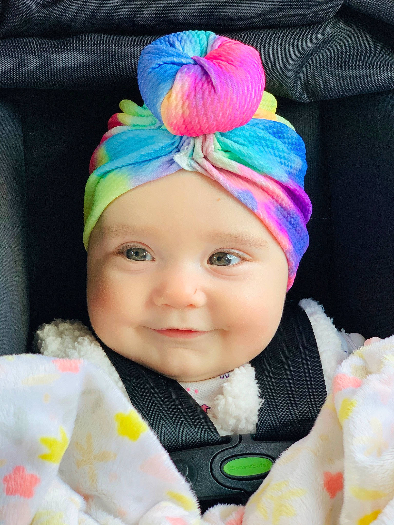 Giovanna joined the competition — help win amazing prizes! baby, bonnet, cheek, child, clothing, fashion_accessory, hair_accessory, head, headgear, headwear, joy, person, toddler