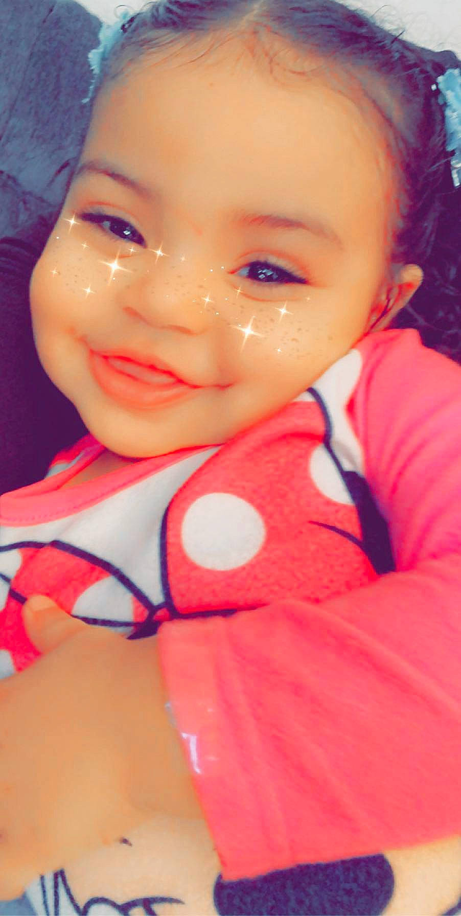 Jaliyah is registered to the contest to win money with this photo: baby, beauty, cheek, child, eye, eyebrow, face, forehead, head, iris, joy, lip, mouth, neck, nose, person, pink, skin, smile, toddler