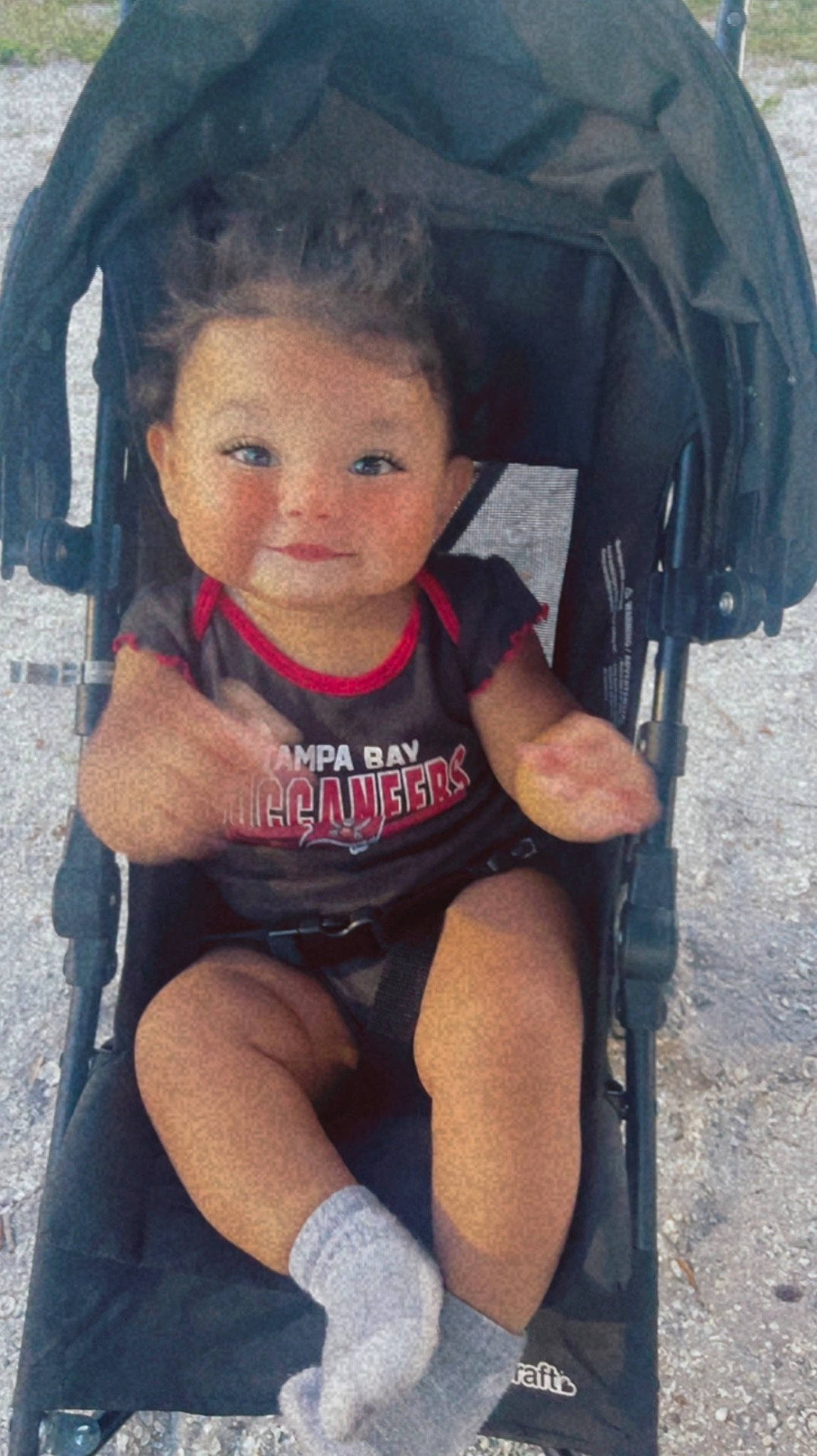 Ximena joined the competition — help win amazing prizes! baby, baby_carriage, baby_products, car_seat, chair, cheek, child, comfort, happy, human_leg, knee, lap, leg, person, plant, sitting, skin, smile, thigh, toddler