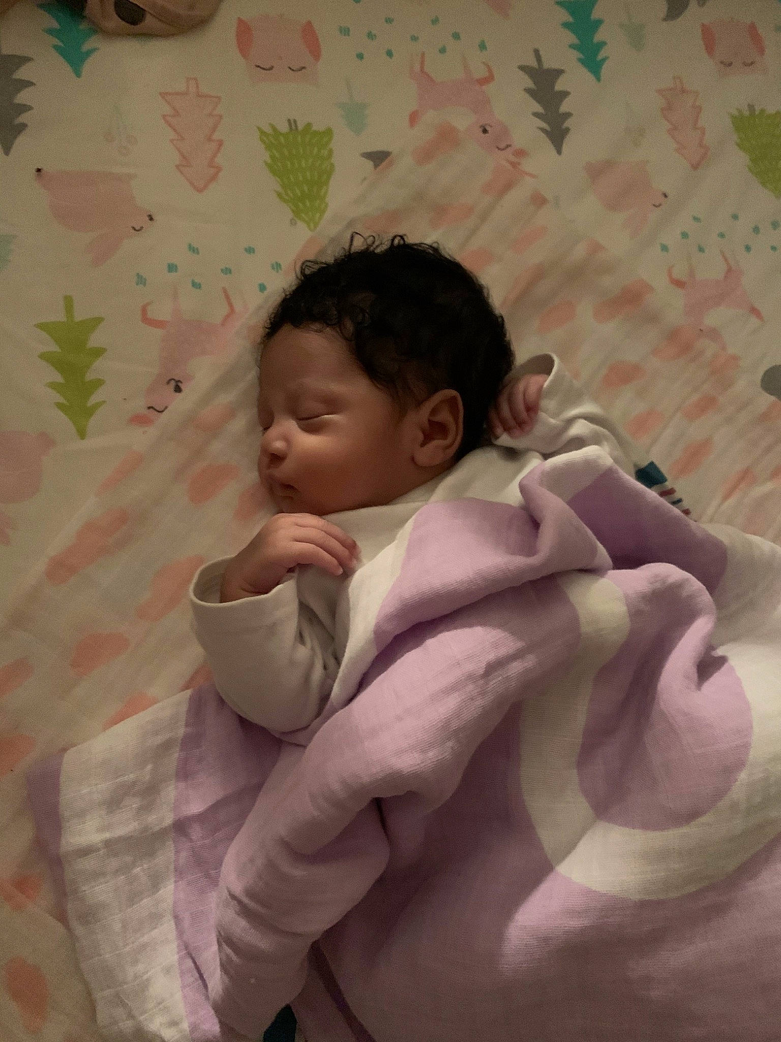 Harmonie is registered to the contest to win money with this photo: baby, bedtime, cheek, child, nose, person, pink, skin, sleep, toddler