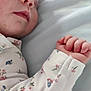 Isaé participe au concours pour gagner de l'argent avec cette photo : baby, sleeping, closeup, face, hand, floral_clothing, infant, peaceful, skin, soft, bed, pajamas, newborn, cute, rest, portrait, child, fingers, sleep, comfort
