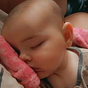 Nakyshia is registered to the contest to win money with this photo: baby, sleeping, blanket, soft, peaceful, closeup, face, infant, cuddle, comfort, child, pajamas, pink, rest, nap, cute, skin, head, ear, quiet