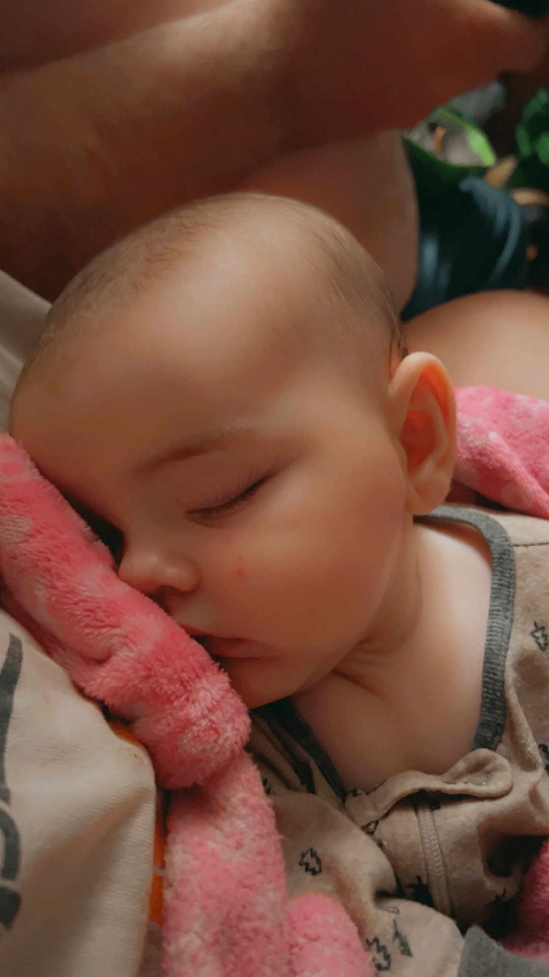 Nakyshia is registered to the contest to win money with this photo: baby, sleeping, blanket, soft, peaceful, closeup, face, infant, cuddle, comfort, child, pajamas, pink, rest, nap, cute, skin, head, ear, quiet