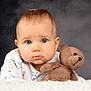 baby, blanket, bodypart, crawling, face, finger, frown, hand, happy, head, newborn, person, photography, plush, portrait, sad, sitting, smile, teddybear, toy