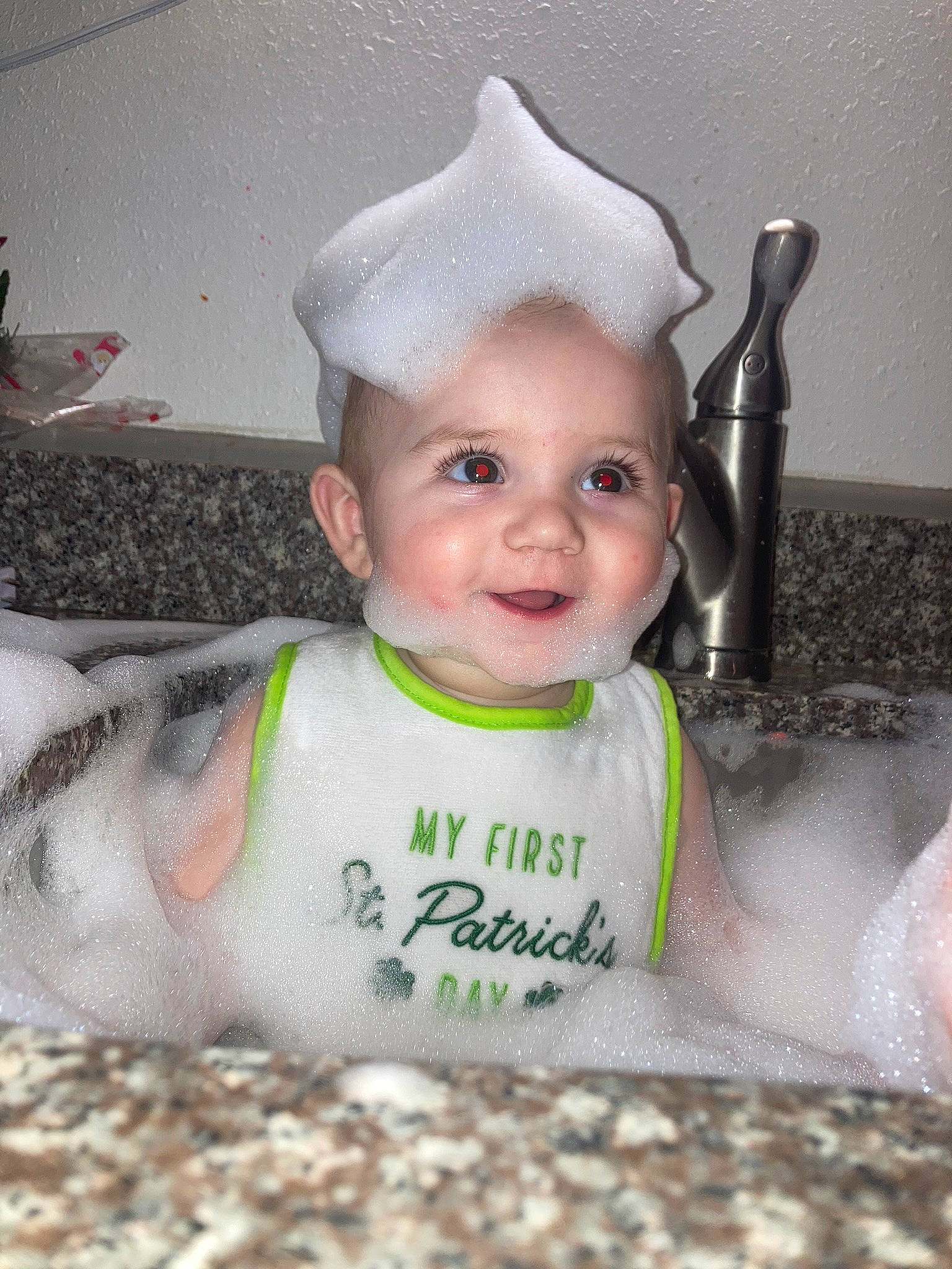 Charles joined the competition — help win amazing prizes! baby, baby_toddler_clothing, bathing, cheek, child, eye, eyebrow, eyelash, face, flooring, fun, happy, head, mouth, nose, person, personal_protective_equipment, skin, sleeve, smile