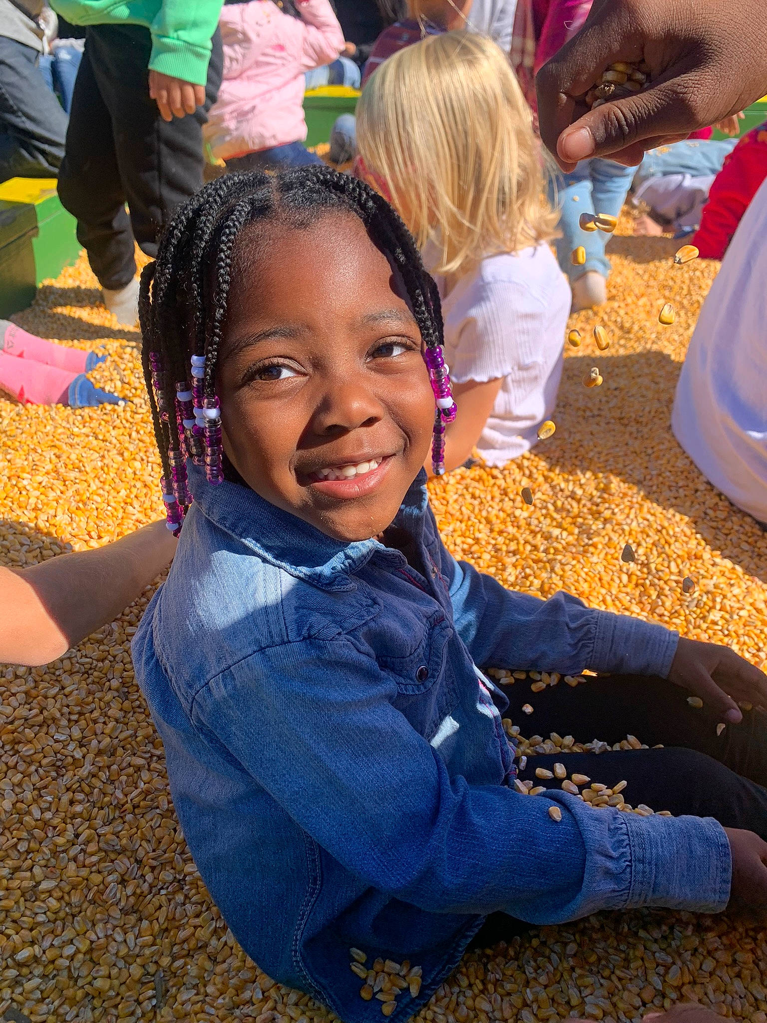 Karly joined the competition — help win amazing prizes! child, city, crowd, event, fun, grass, happy, joy, laugh, leaf, leisure, people_in_nature, person, play, recreation, sand, sitting, smile, soil, toddler