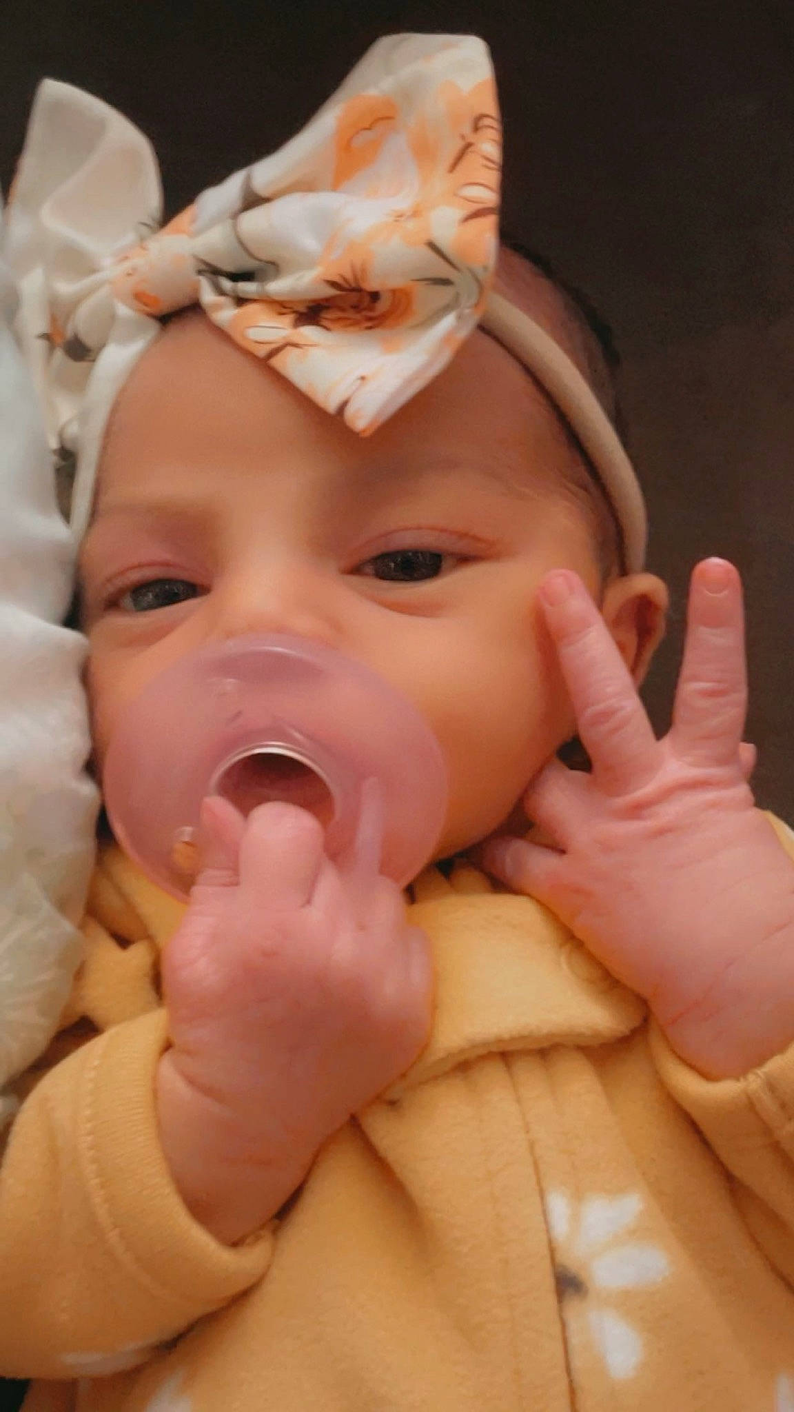 Keemaya joined the competition — help win amazing prizes! baby, cheek, chin, eye, eyebrow, eyelash, face, facial_expression, finger, gesture, happy, head, headwear, human_body, lip, mammal, mouth, nose, person, pink