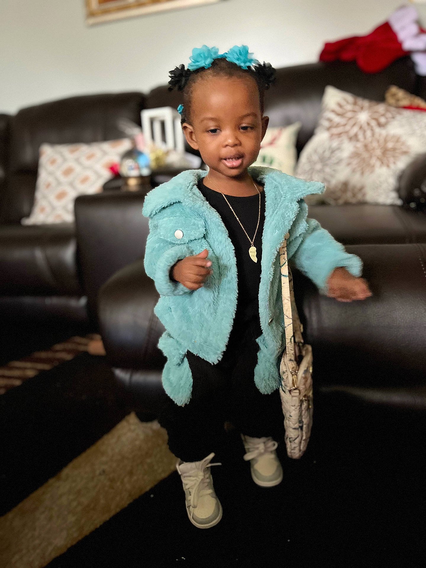 Meliyah joined the competition — help win amazing prizes! accessories, blazer, boy, child, clothing, coat, couch, face, footwear, furniture, head, jacket, jewelry, male, necklace, person, photography, portrait, shoe, sitting