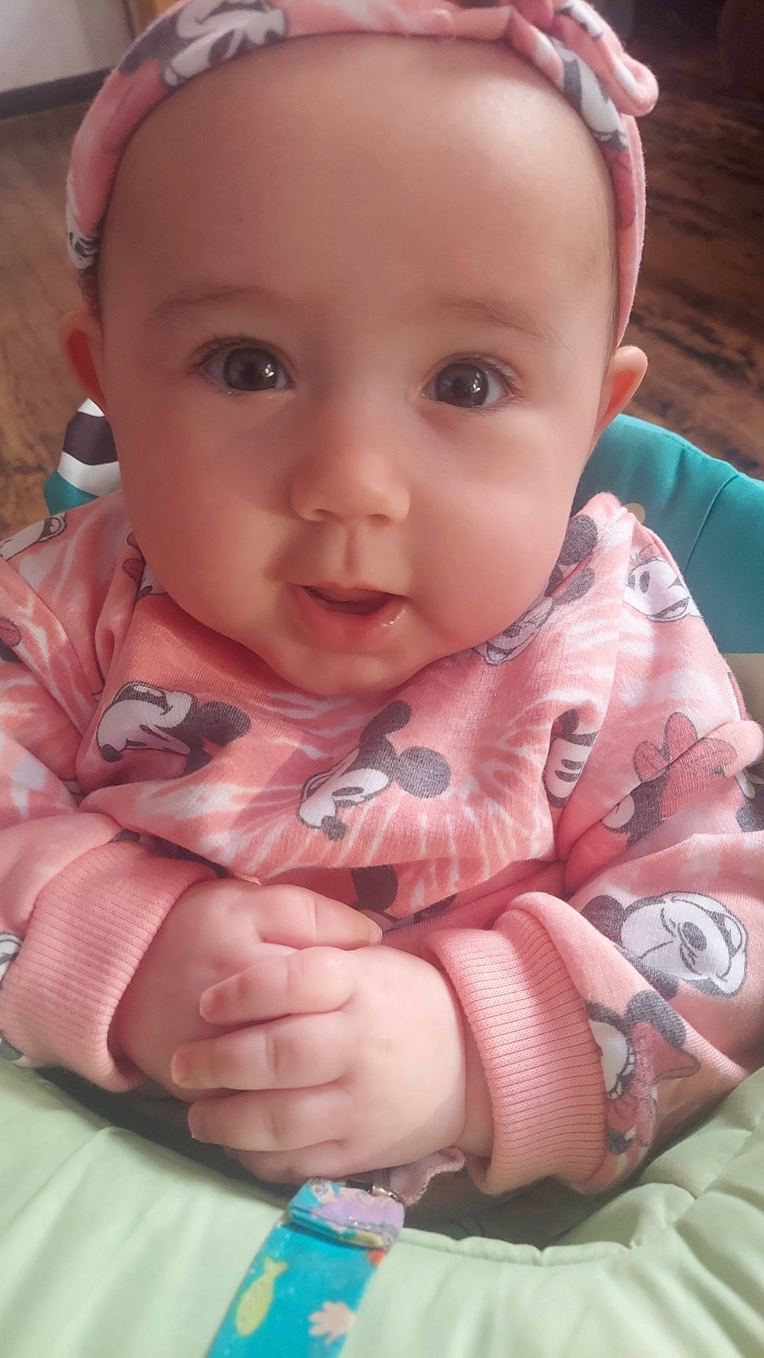 Kaydee joined the competition — help win amazing prizes! baby, baby_toddler_clothing, cheek, chin, eye, eyebrow, face, facial_expression, green, head, human, iris, lip, mammal, mouth, nose, person, pink, product, skin