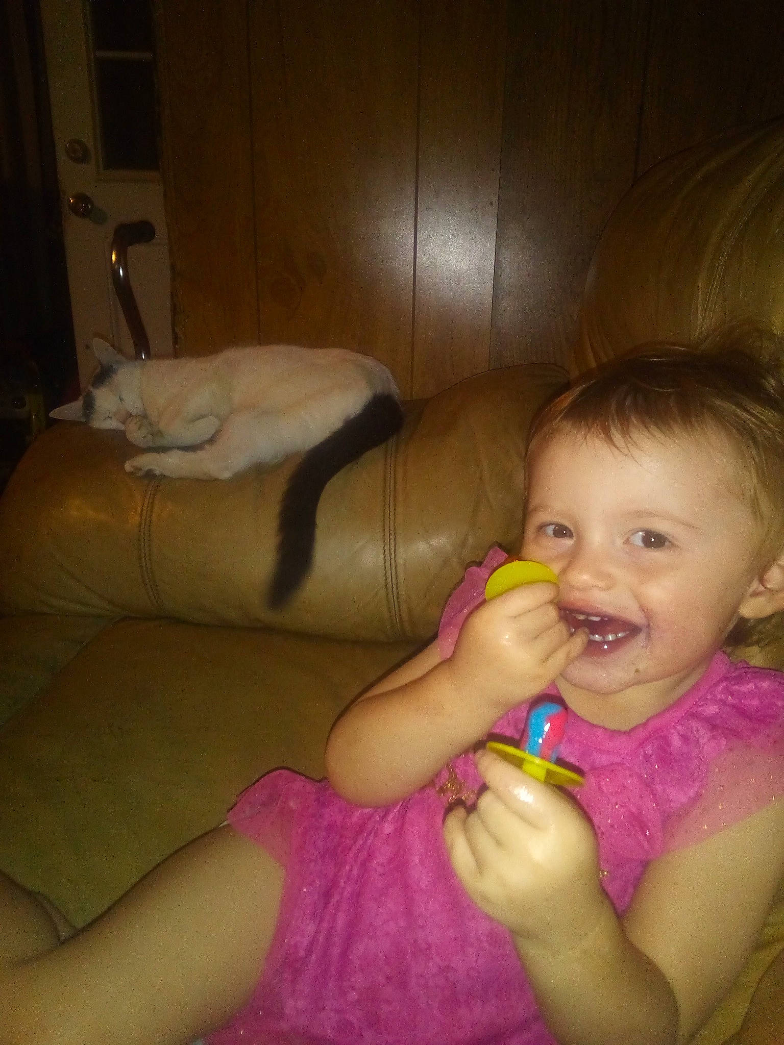 Allyssa joined the competition — help win amazing prizes! baby, child, finger, fun, joy, mouth, person, skin, smile, toddler