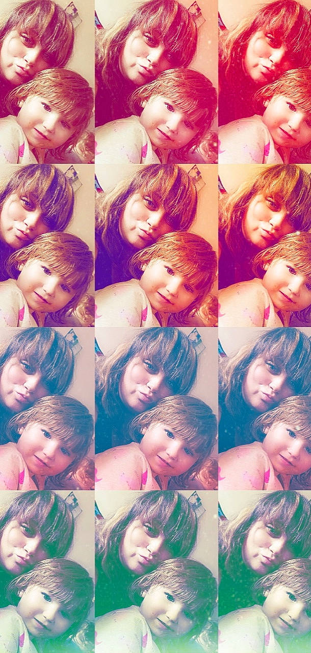 Isabella is registered to the contest to win money with this photo: art, cheek, chin, collage, eyelash, face, facial_expression, flash_photography, hairstyle, happy, human, jaw, joy, mouth, people, person, photograph, pink, purple, skin