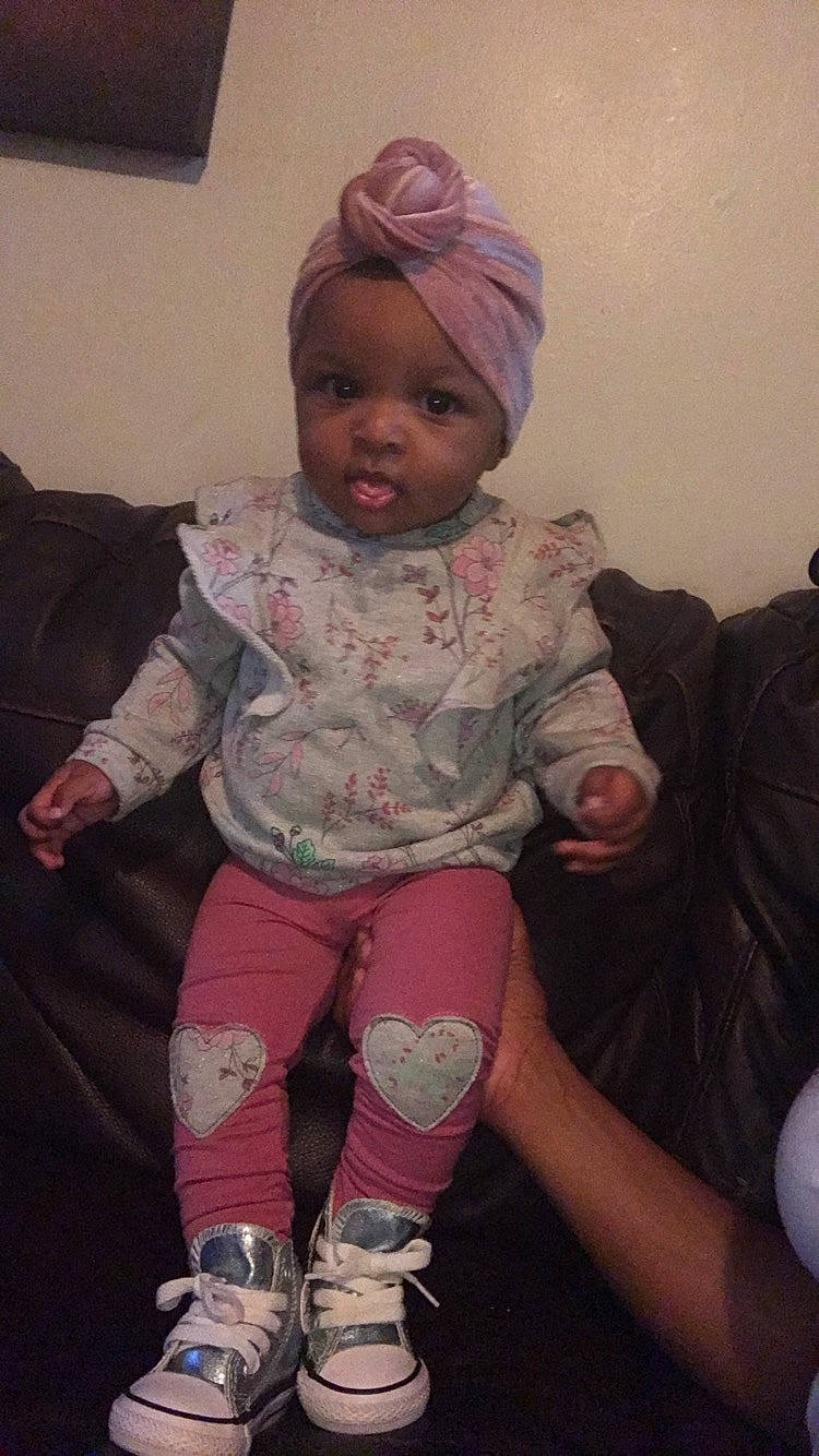 Jersey Blakemore is registered to the contest to win money with this photo: baby, cheek, child, headgear, person, pink, toddler