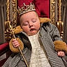 Ellipsis joined the competition — help win amazing prizes! baby, coat, crown, dress, fur_trim, gold_detail, hand, houndstooth, indoor, infant, jewelry, luxury, ornate, peaceful, portrait, scepter, sleeping, throne, tiara, velvet