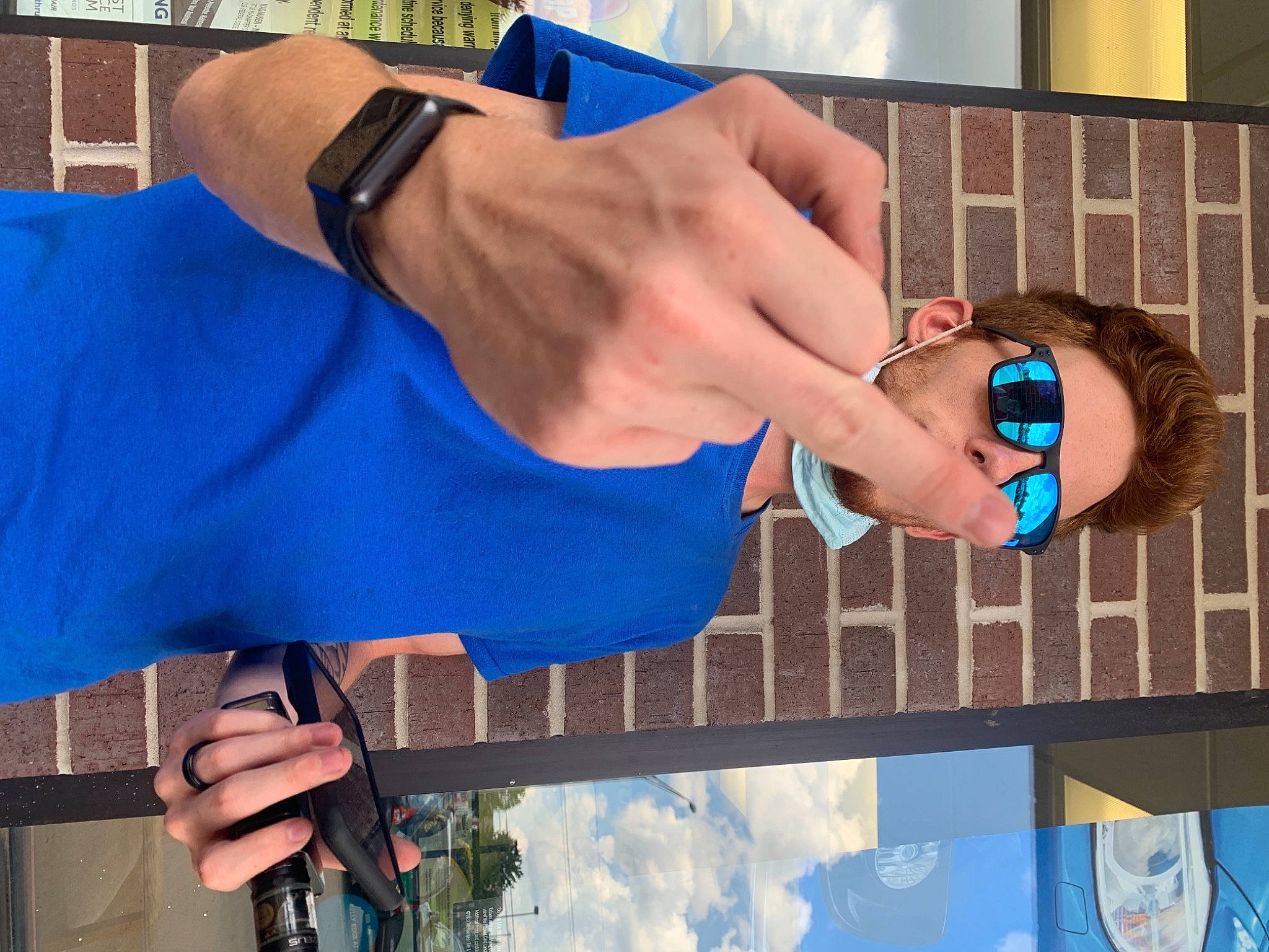 Genesis is registered to the contest to win money with this photo: arm, finger, gesture, hand, muscle, person, thumb, wrist