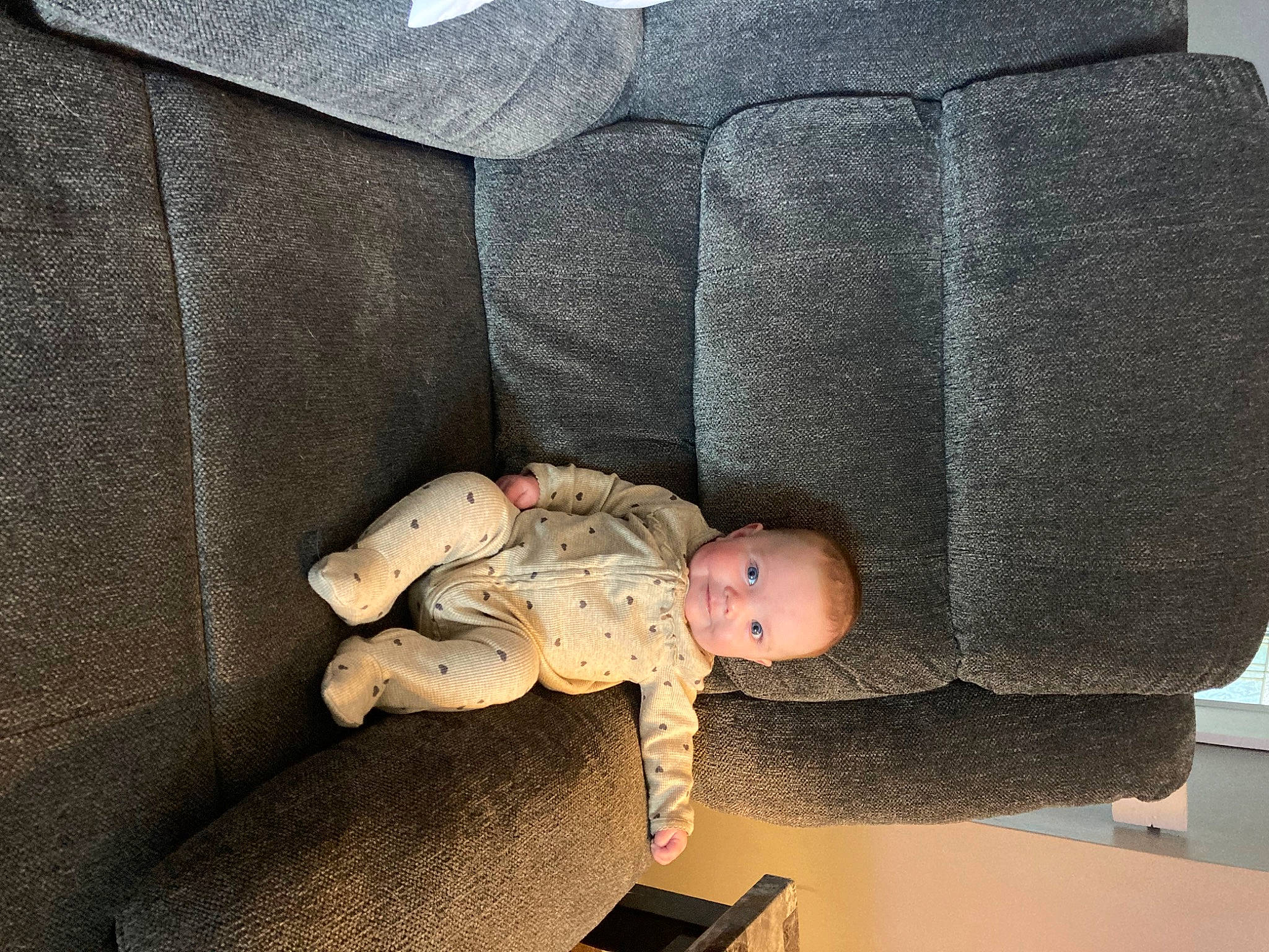 Elliana joined the competition — help win amazing prizes! armrest, auto_part, baby, baby_products, car_seat, child, comfort, couch, flooring, human_body, linens, person, room, sitting, stuffed_toy, textile, toddler, toy, wood