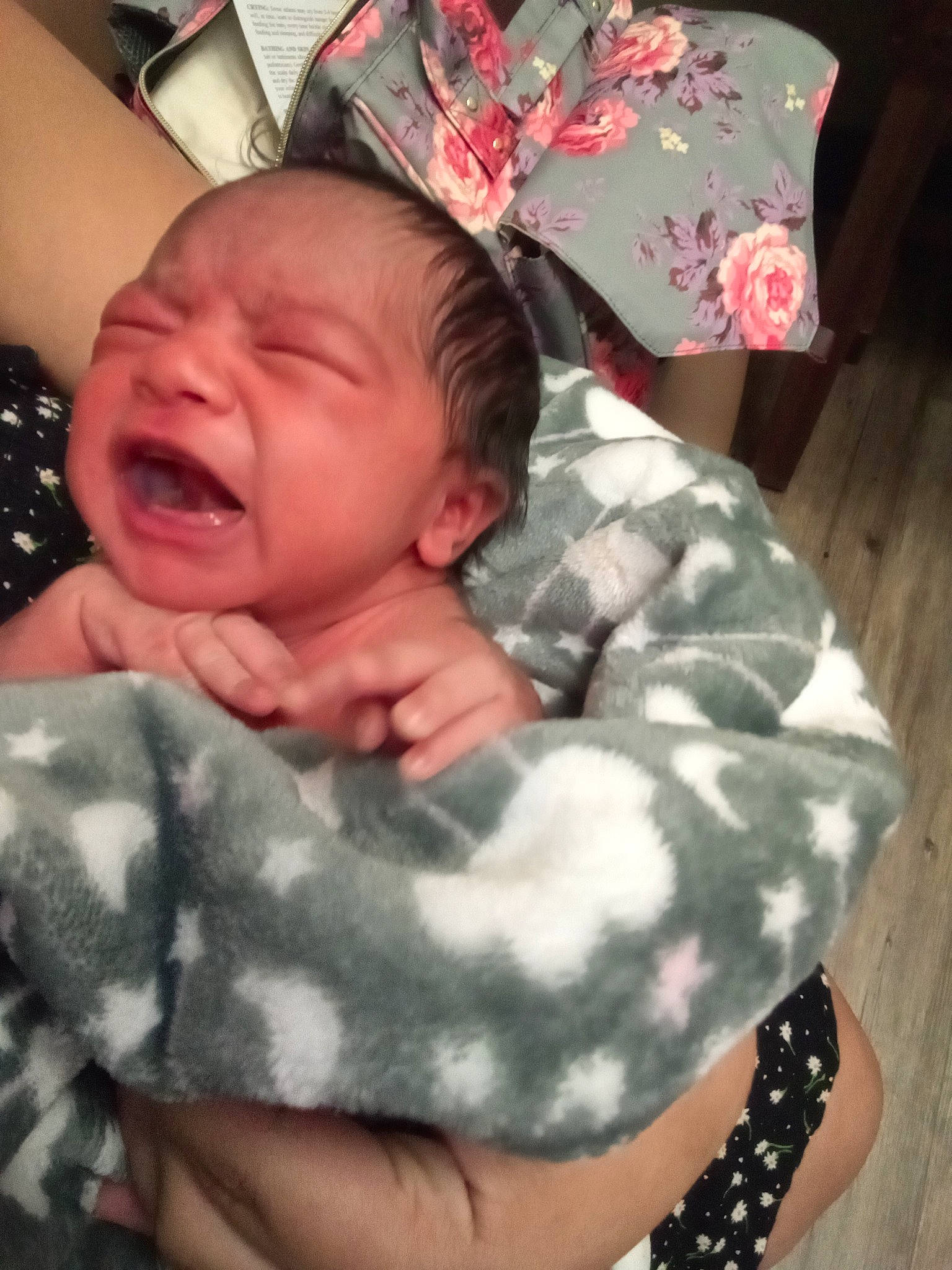 Amani joined the competition — help win amazing prizes! baby, baby_sleeping, baby_toddler_clothing, bed, bedtime, cheek, child, comfort, finger, happy, human_body, linens, mouth, nose, pattern, person, pink, skin, sleeve, textile