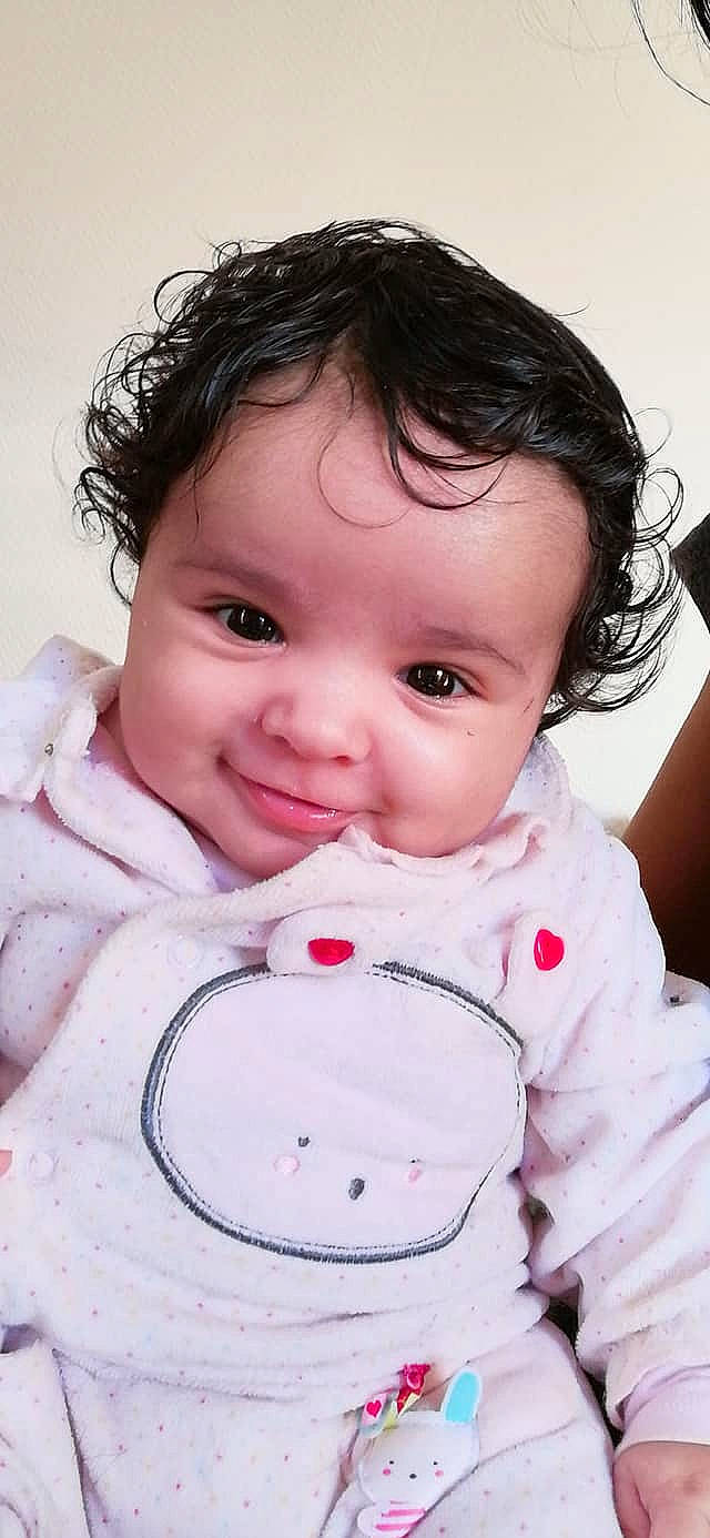 Islem participe au concours pour gagner de l'argent avec cette photo : baby, beauty, cheek, child, eye, face, head, joy, lip, nose, person, pink, skin, smile, toddler