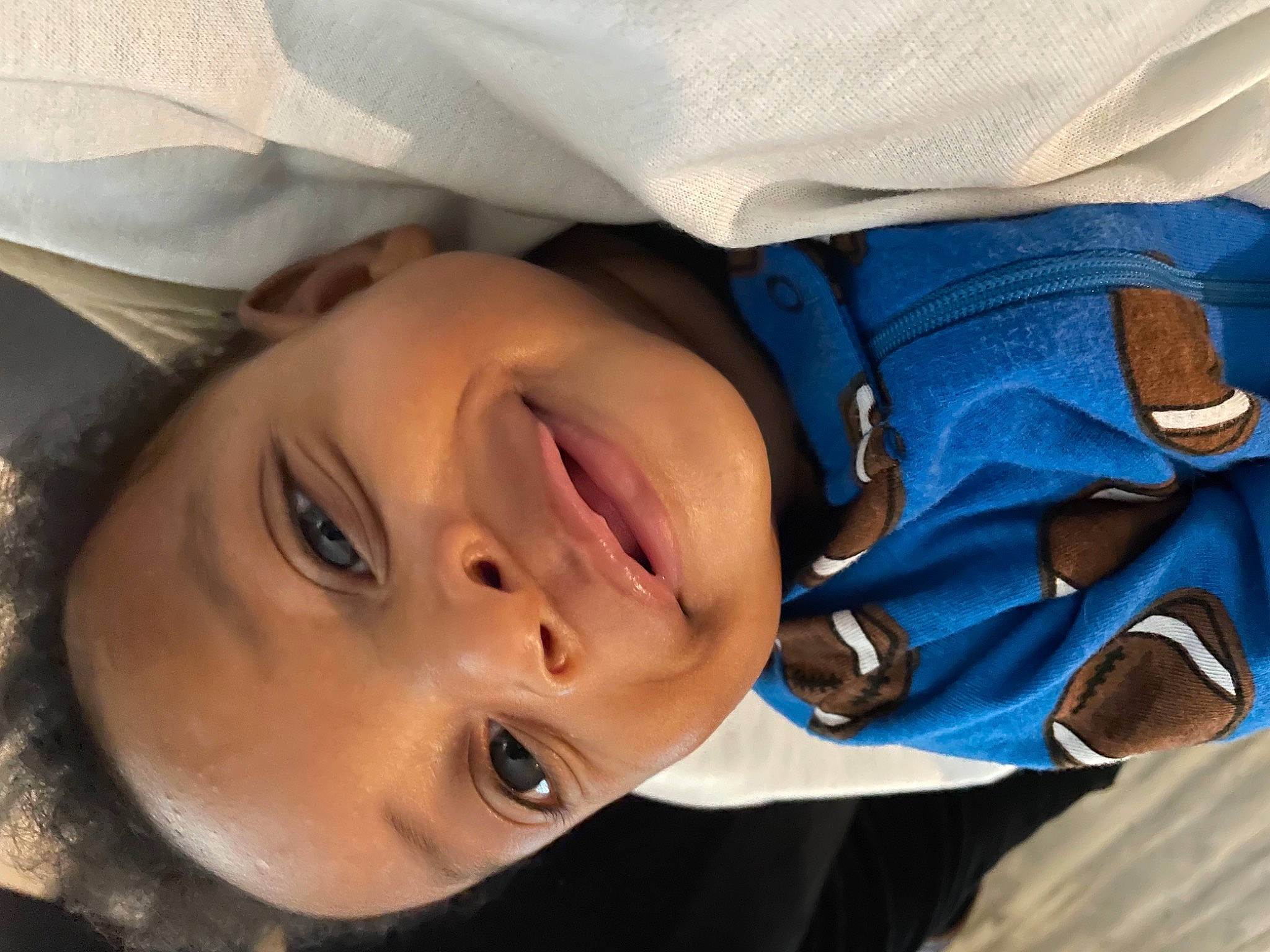 Bruce joined the competition — help win amazing prizes! baby, baby_toddler_clothing, cheek, child, comfort, electric_blue, eyebrow, eyelash, fun, happy, hat, jaw, lip, mouth, nose, person, portrait_photography, sleeve, smile, toddler