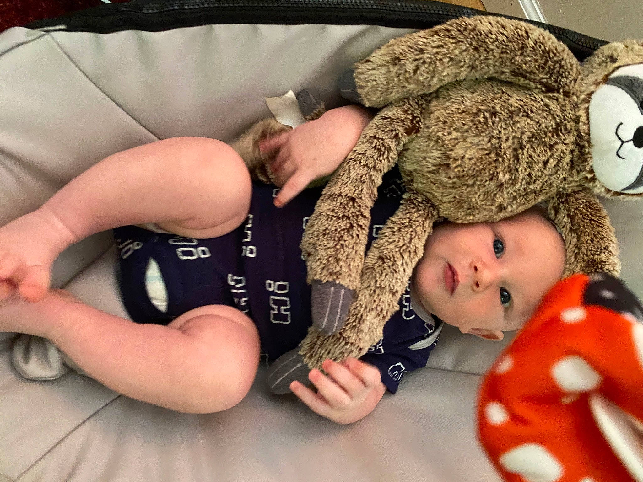 Ashton joined the competition — help win amazing prizes! baby, baby_products, baby_sleeping, birth, cap, child, headgear, person, product, sleep, toddler